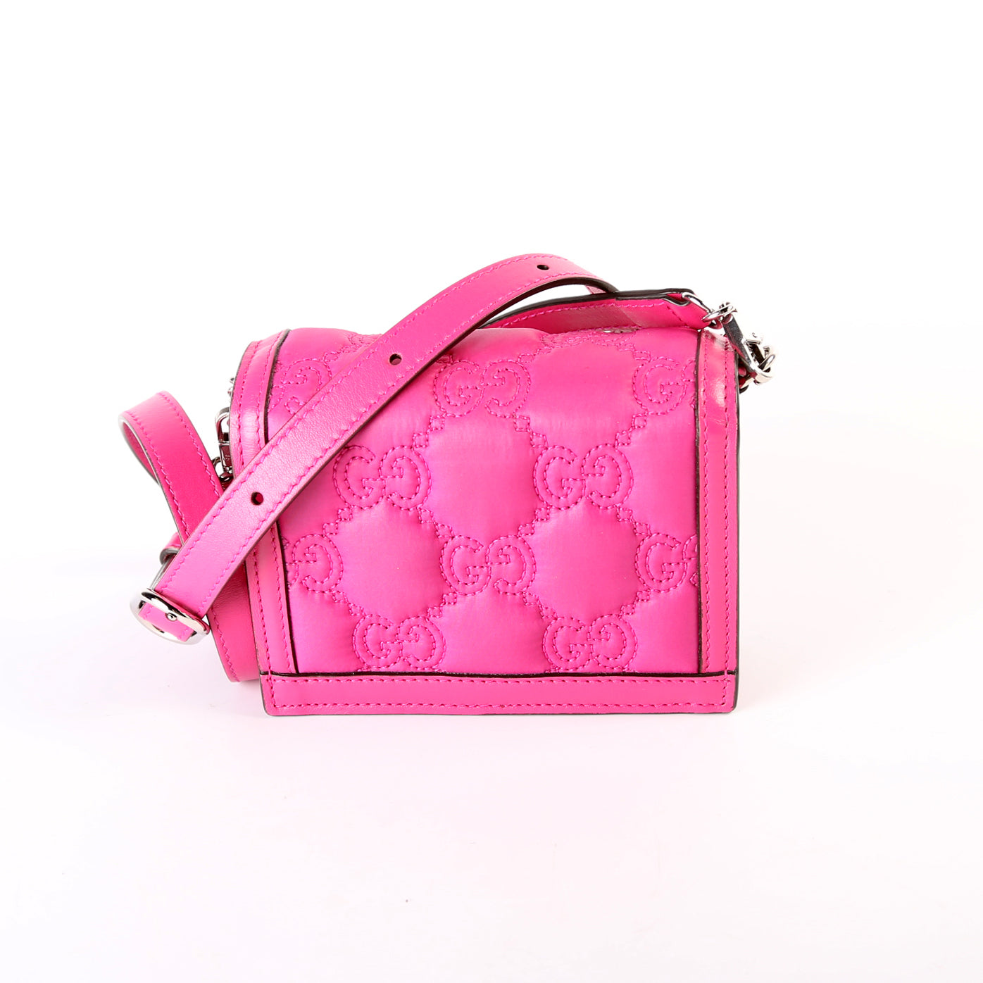 Gucci GG Nylon Pink Shoulder Bag