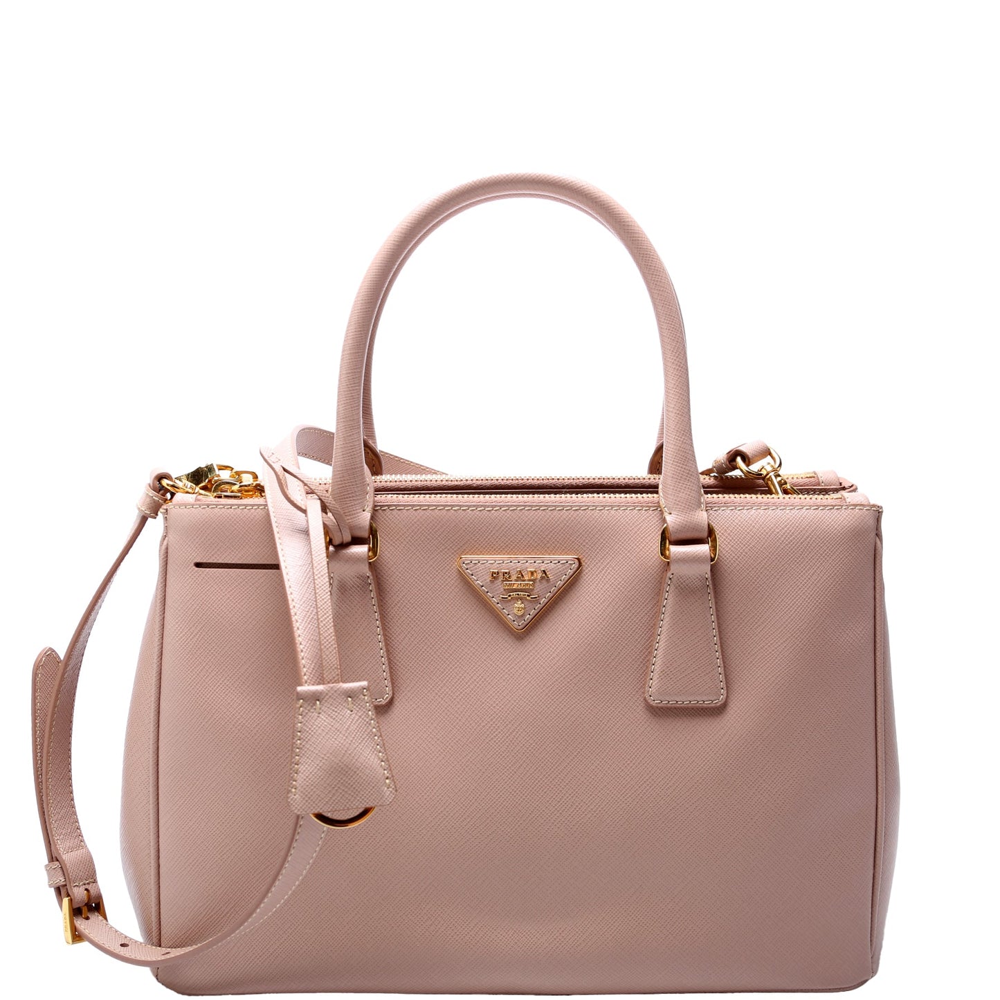 Prada Saffiano Galleria Bag Pink Small Travel Bag