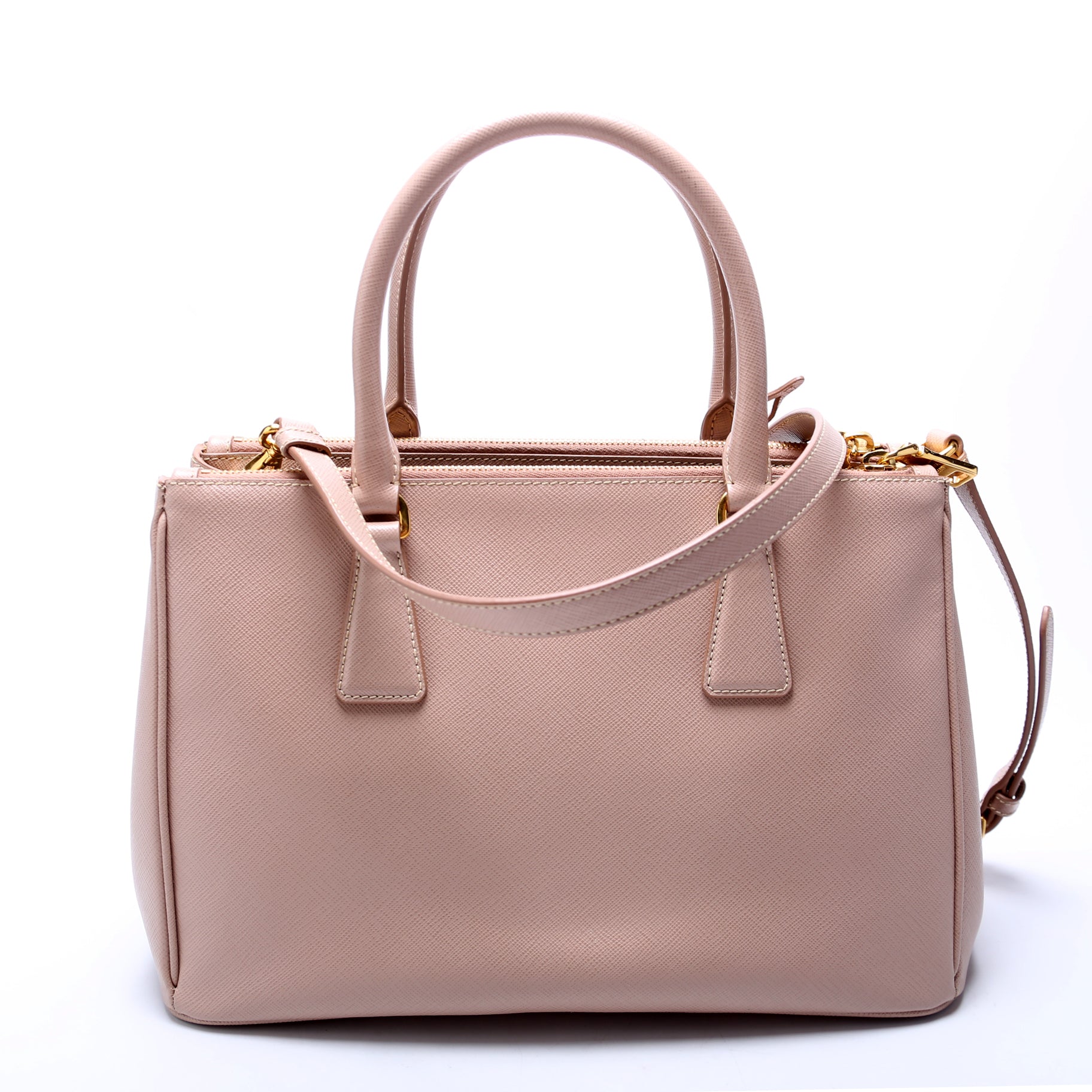 Prada Saffiano Galleria Bag Pink Small Travel Bag