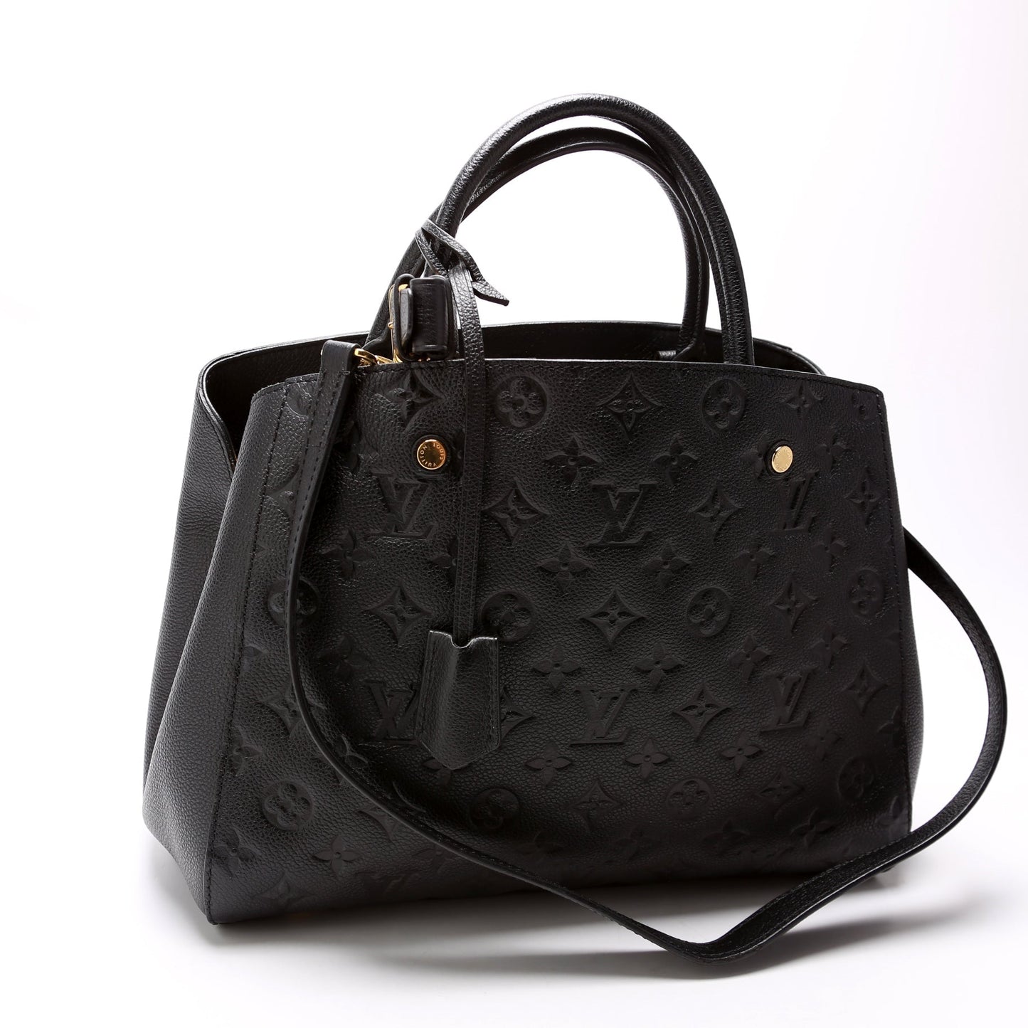 Louis Vuitton Montaigne MM Empreinte Black Handbag