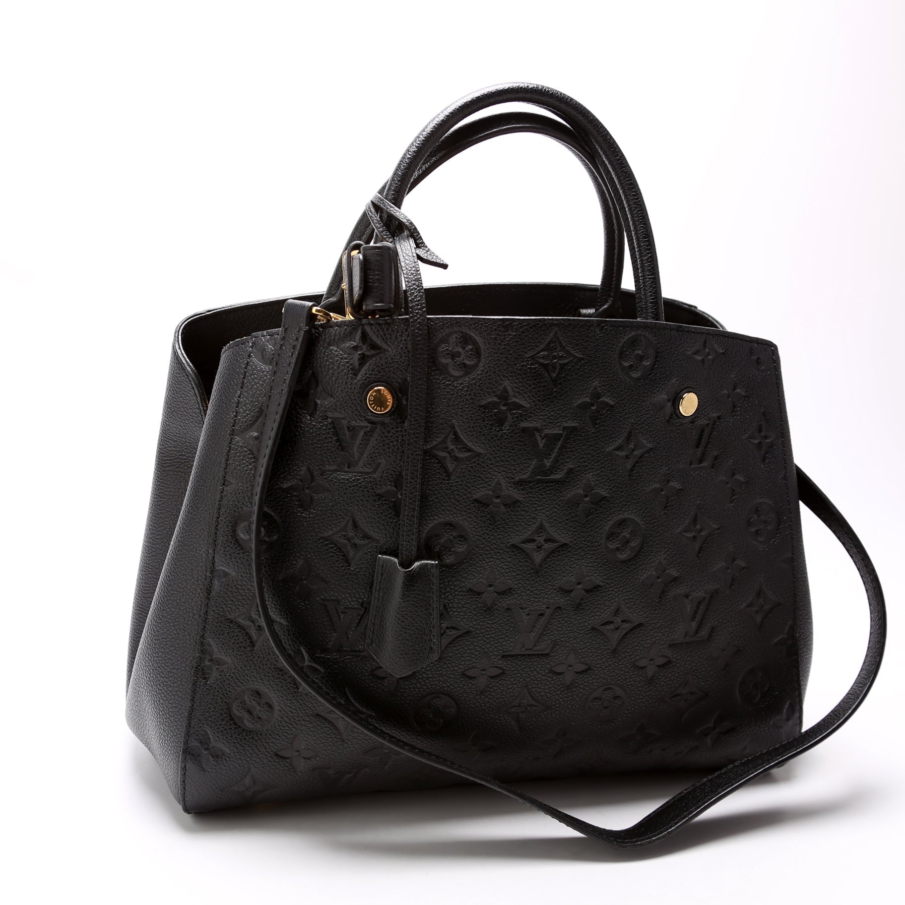 Louis Vuitton Montaigne MM Empreinte Black Handbag