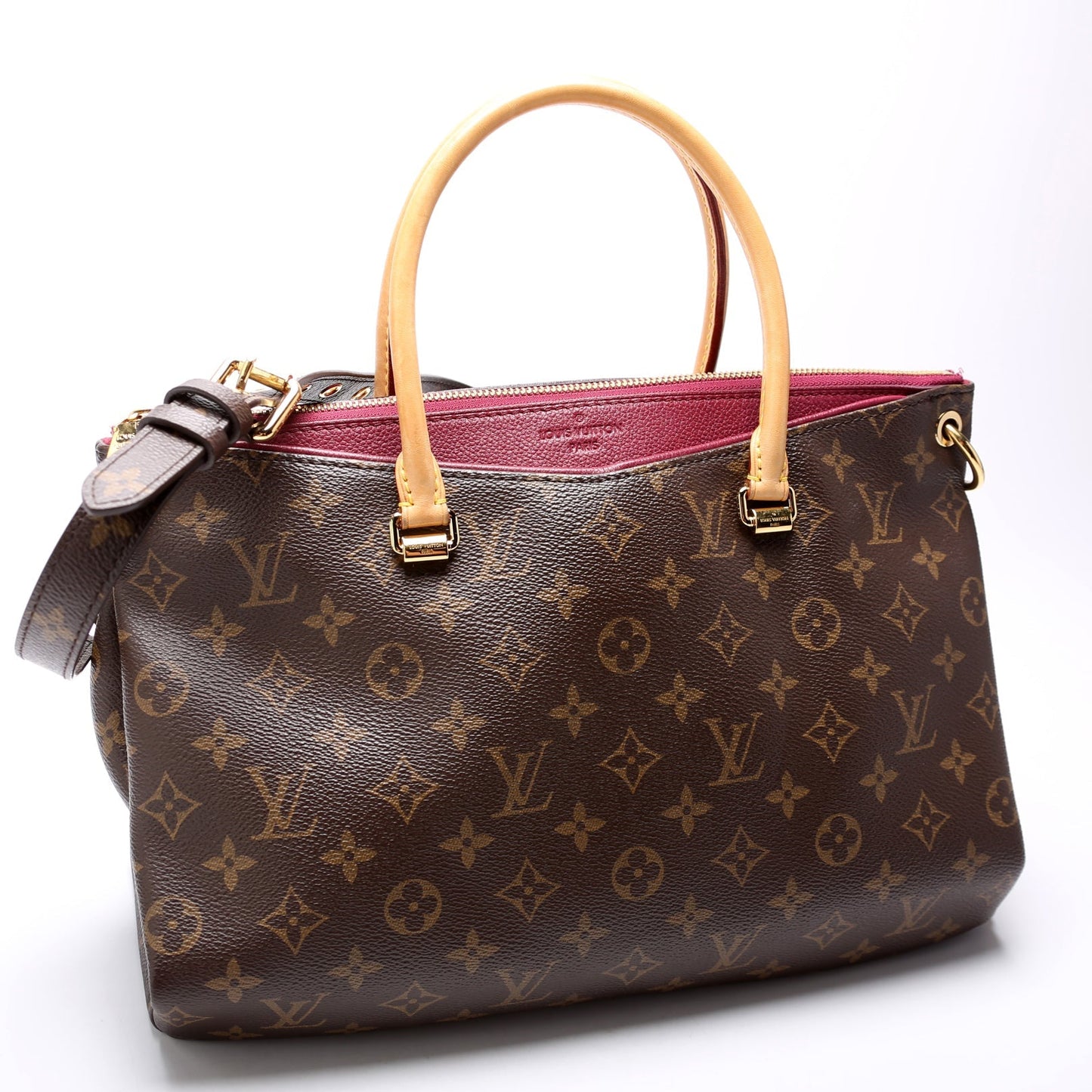 Louis Vuitton Pallas Side Berry Monogram Canvas Tote Bag
