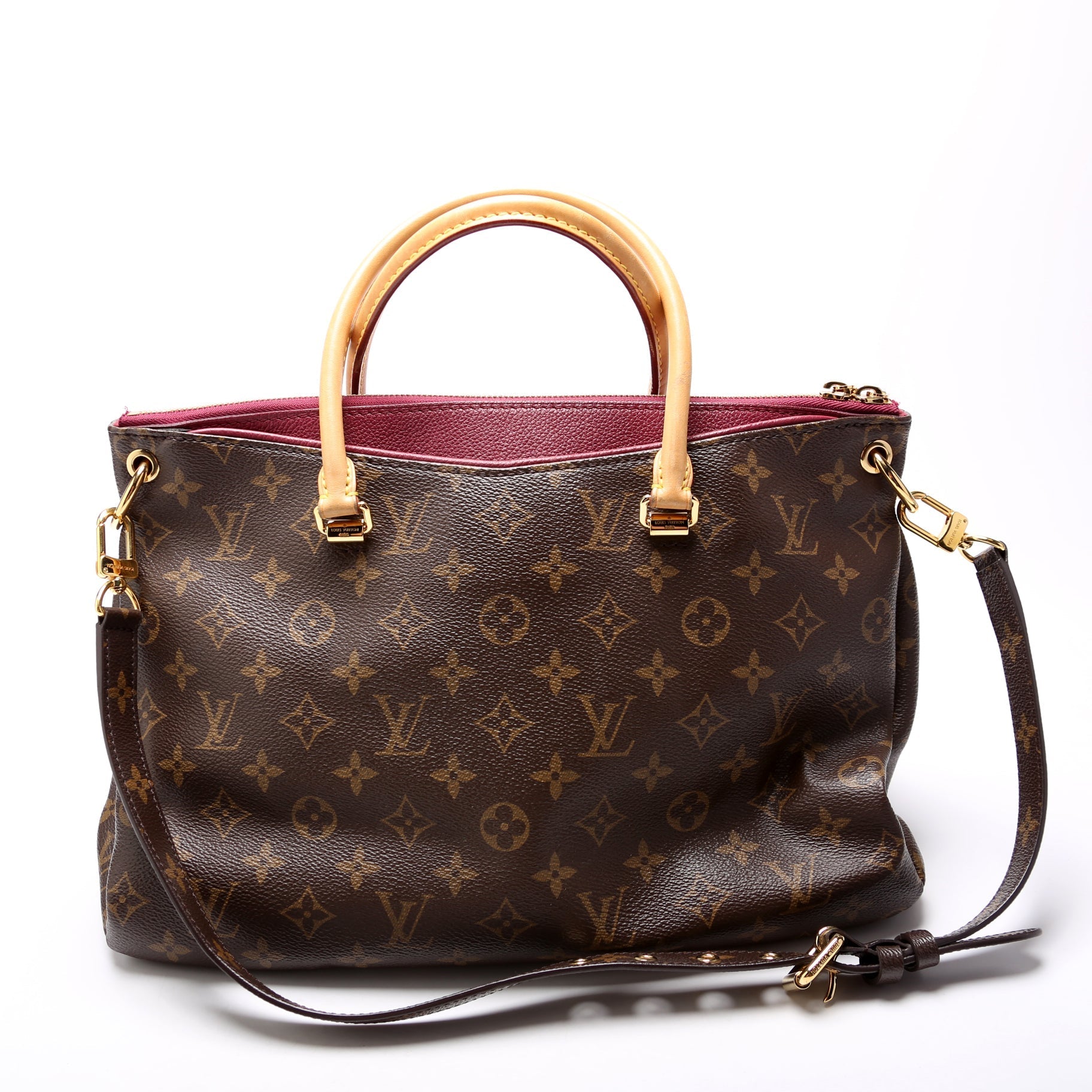 Louis Vuitton Pallas Side Berry Monogram Canvas Tote Bag