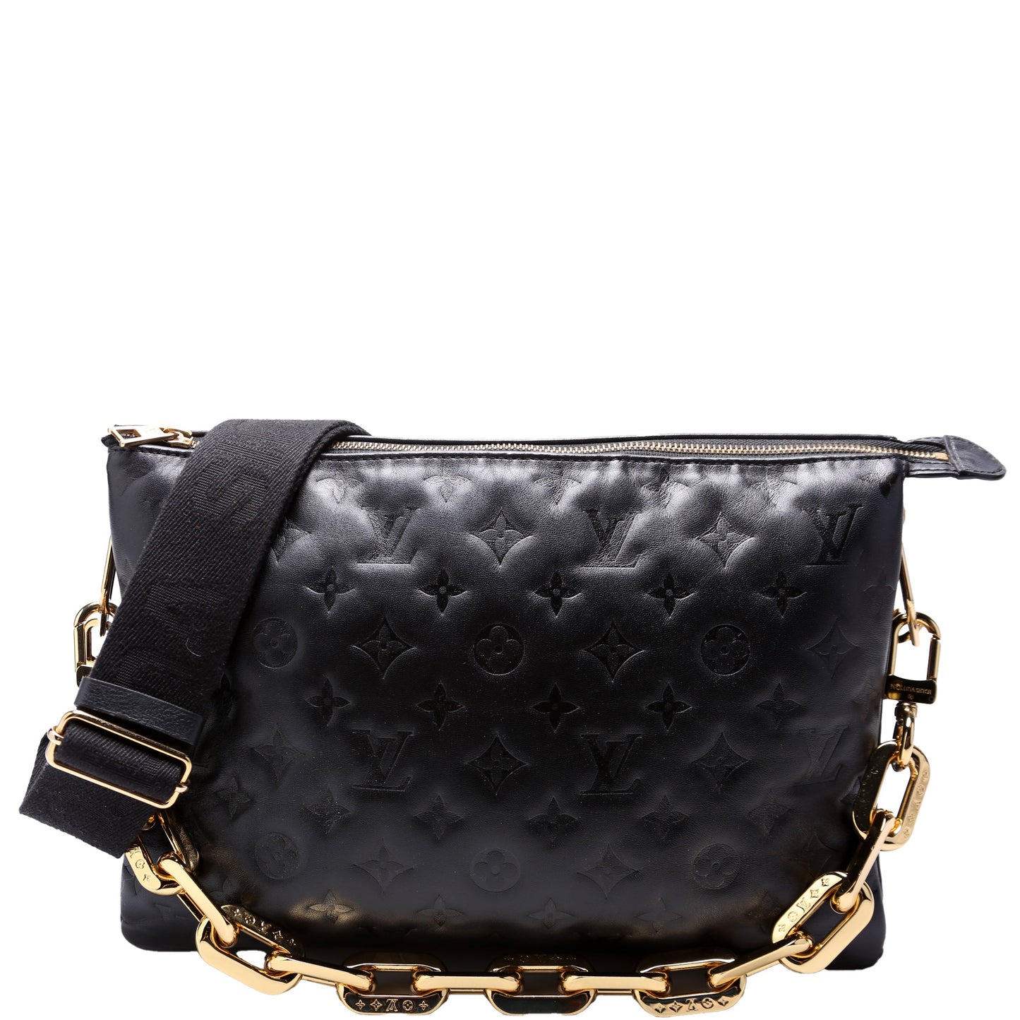 Louis Vuitton Coussin MM Lambskin Black Handbag Lambskin Black