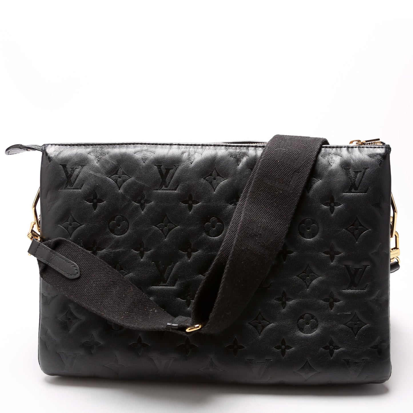 Louis Vuitton Coussin MM Lambskin Black Handbag Lambskin Black