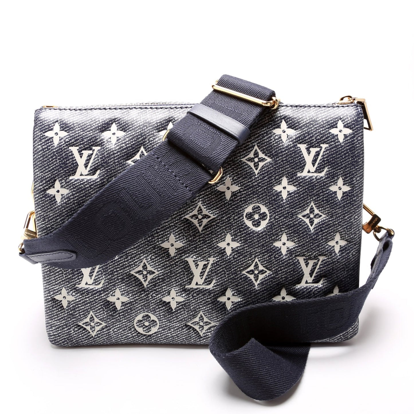 Louis Vuitton Coussin PM NM Denim Printed Lambskin Handbag