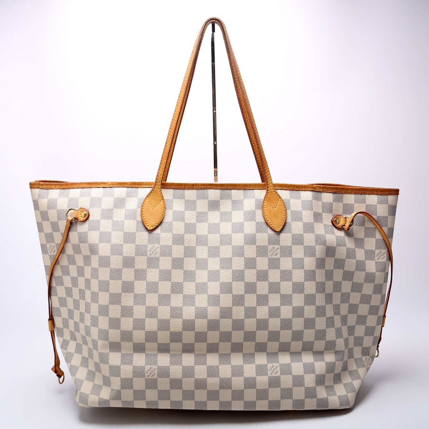 Louis Vuitton Neverfull W GM Azur Damier Beige Wallet Case