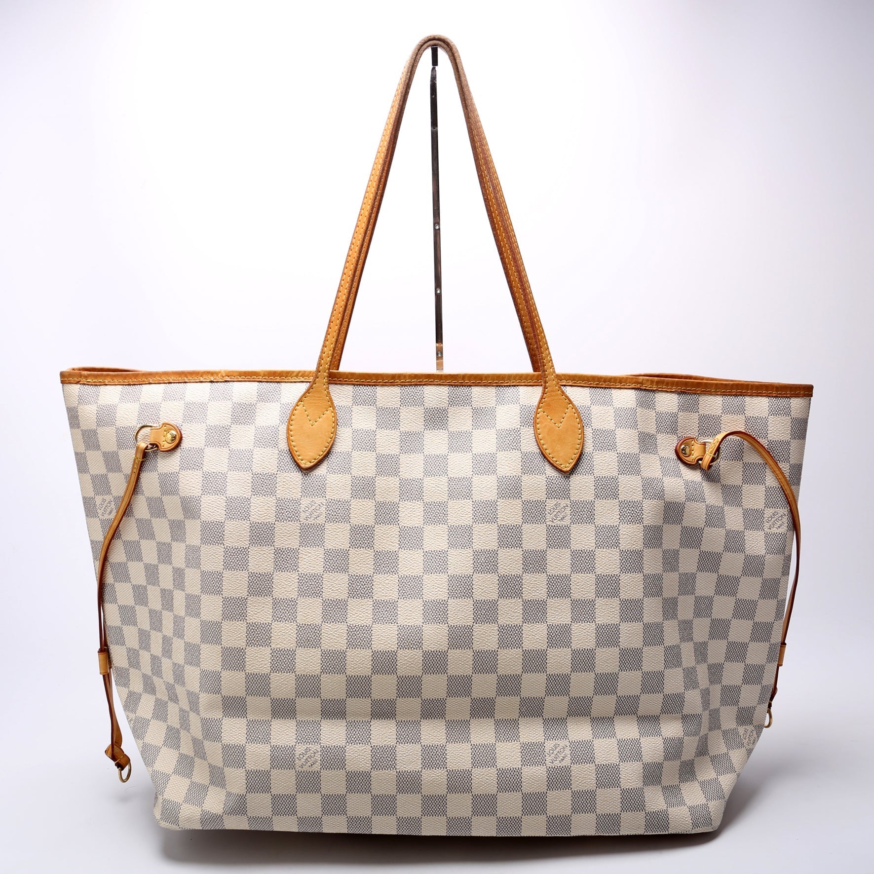 Louis Vuitton Neverfull W GM Azur Damier Beige Wallet Case