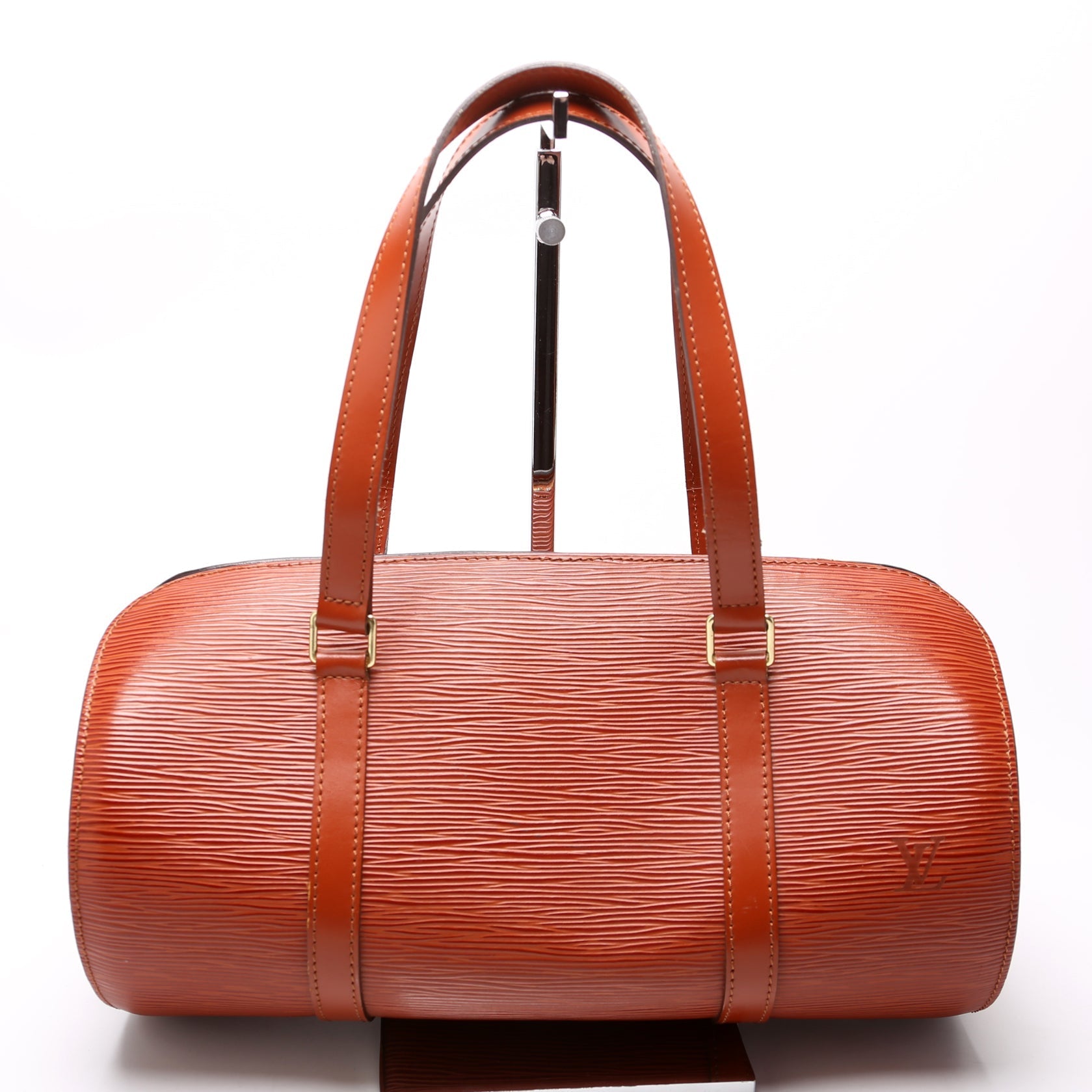 Louis Vuitton Soufflot Brown Epi Handbag