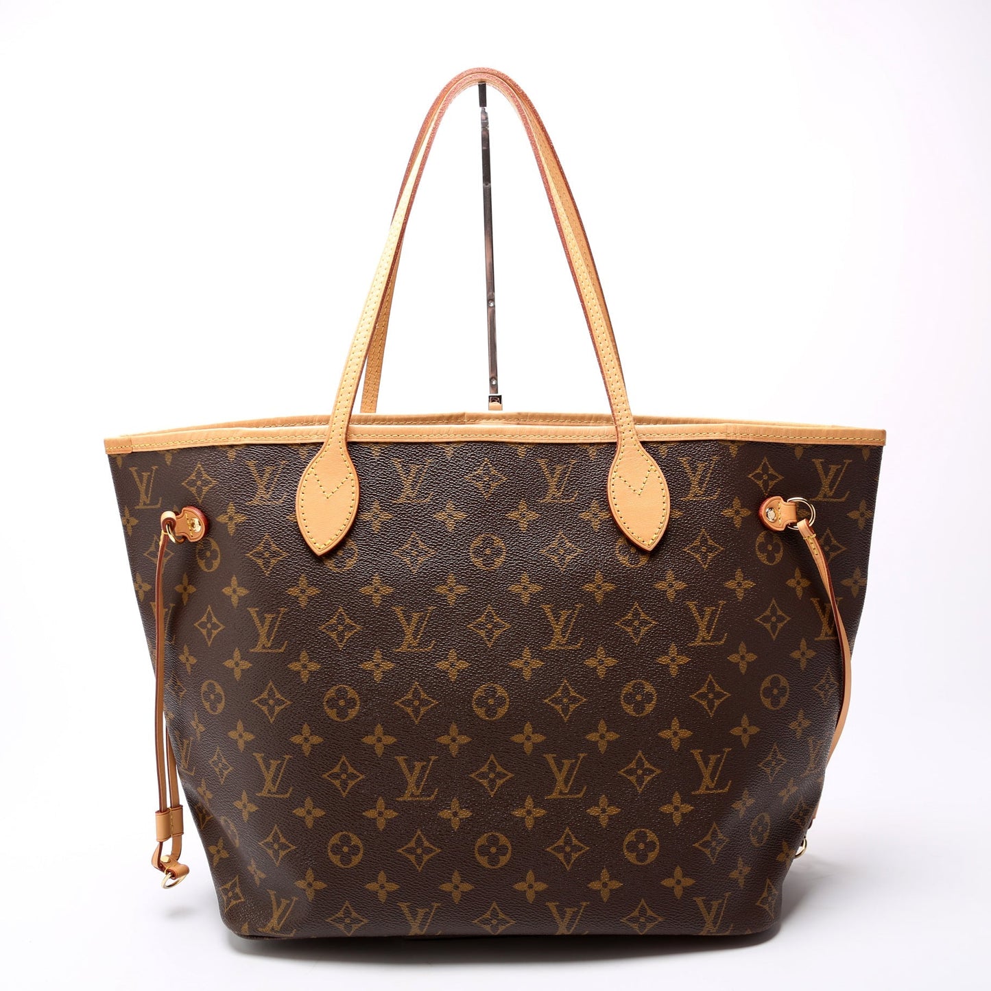 Louis Vuitton Neverfull MM Monogram Beige Wallet Case