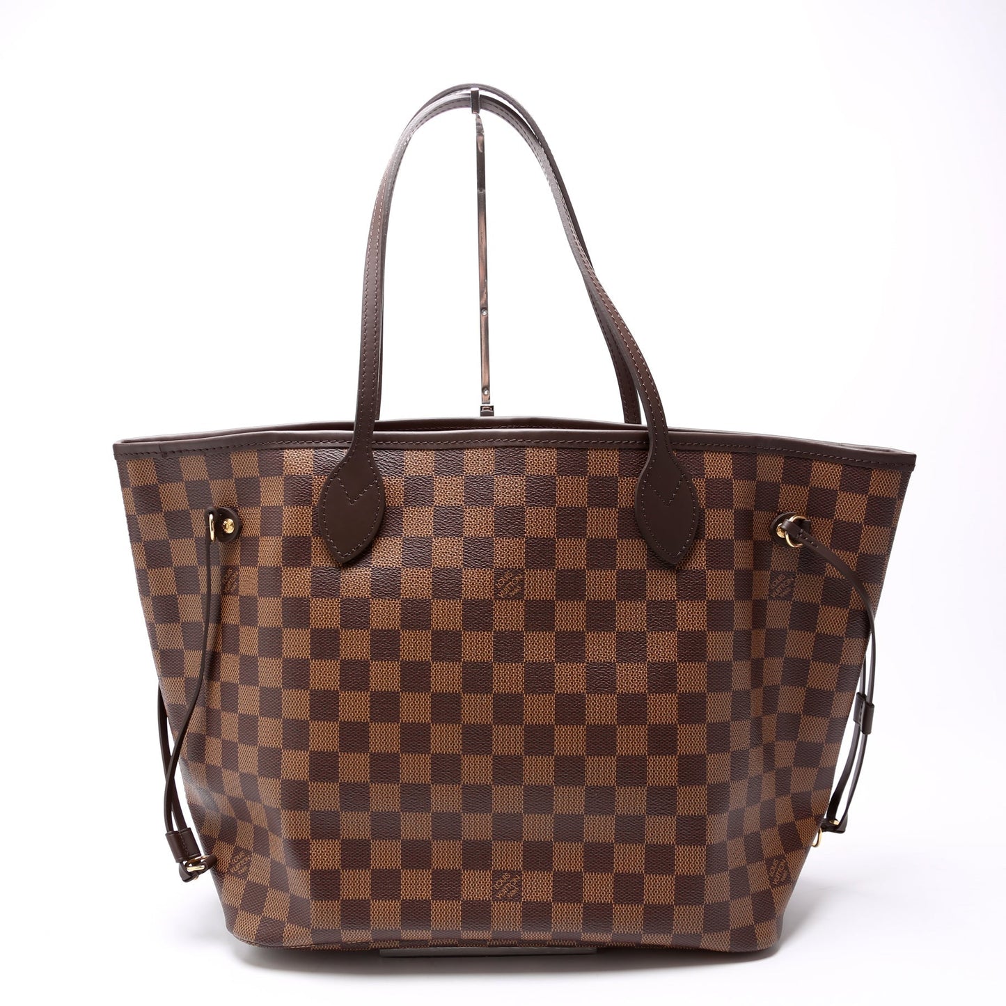 Louis Vuitton Neverfull MM Ebene Damier Red Tote Bag