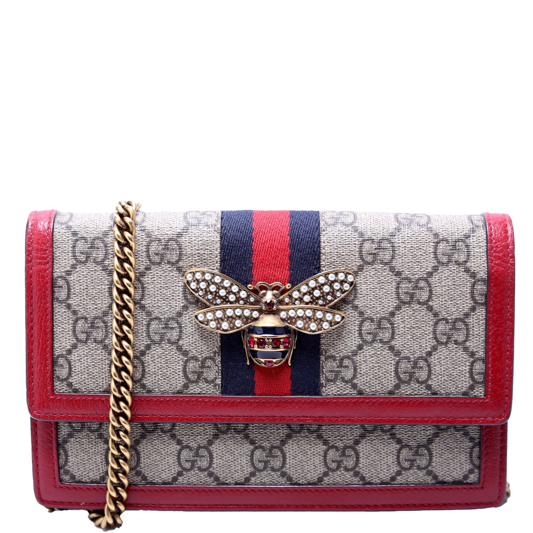 Gucci Queen Margaret WOC Red Travel Bag