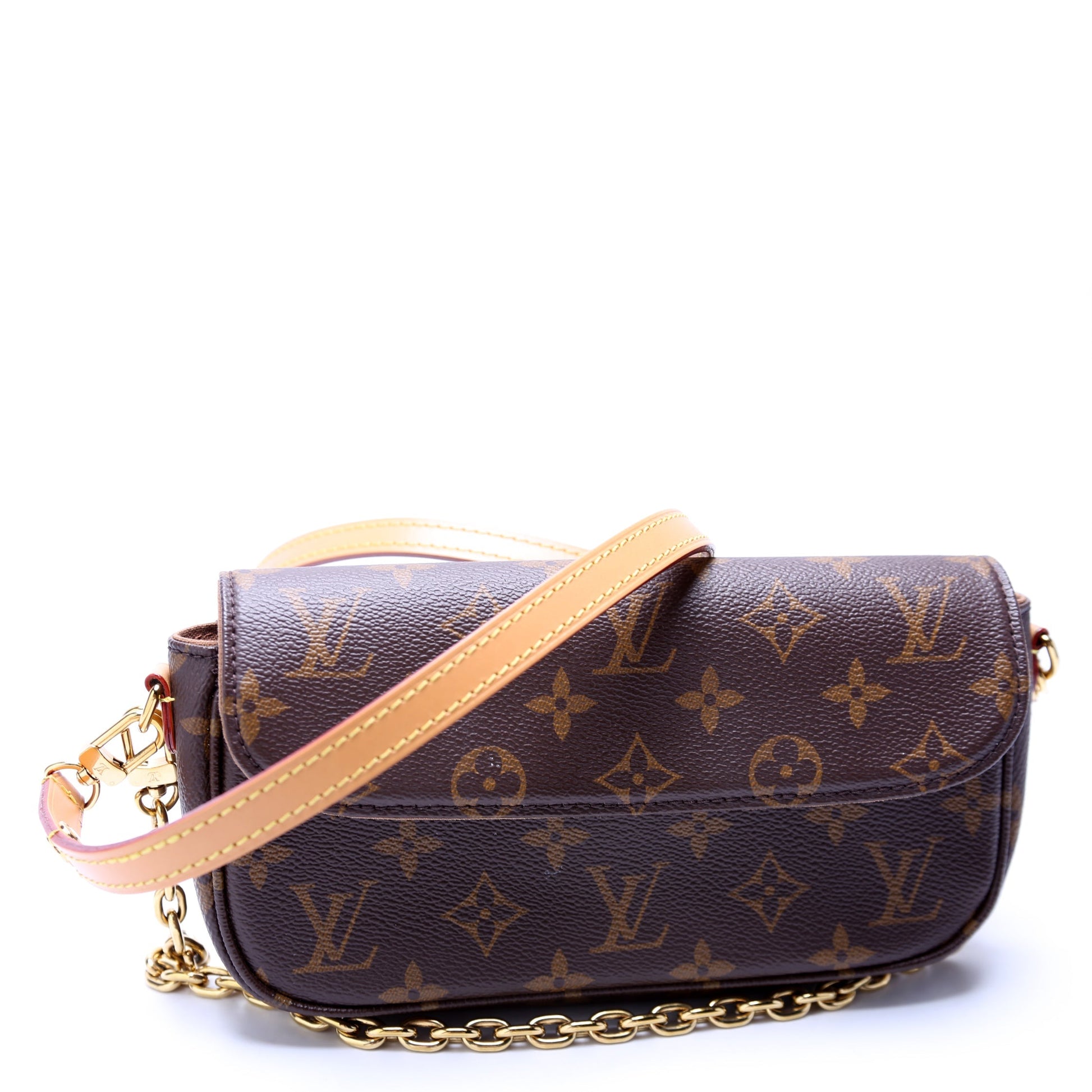 Louis Vuitton Ivy On Monogram Wallet Case Chain Monogram