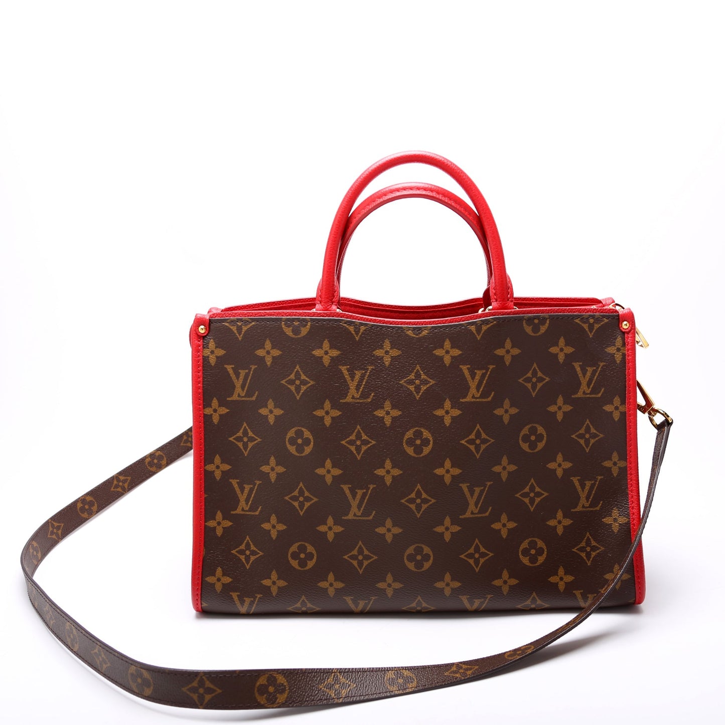 Louis Vuitton Popincourt PM NM Monogram Red Handbag