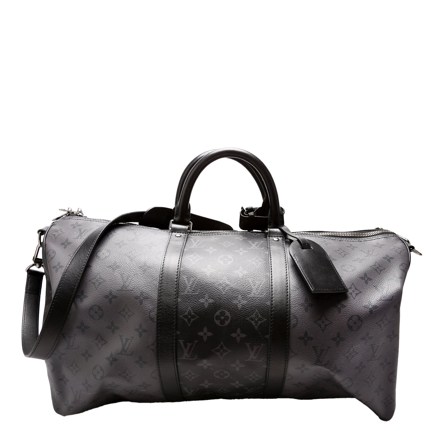 Louis Vuitton Keepall 50 Bandouliere Reverse Eclipse Monogram Travel Bag Eclipse 1