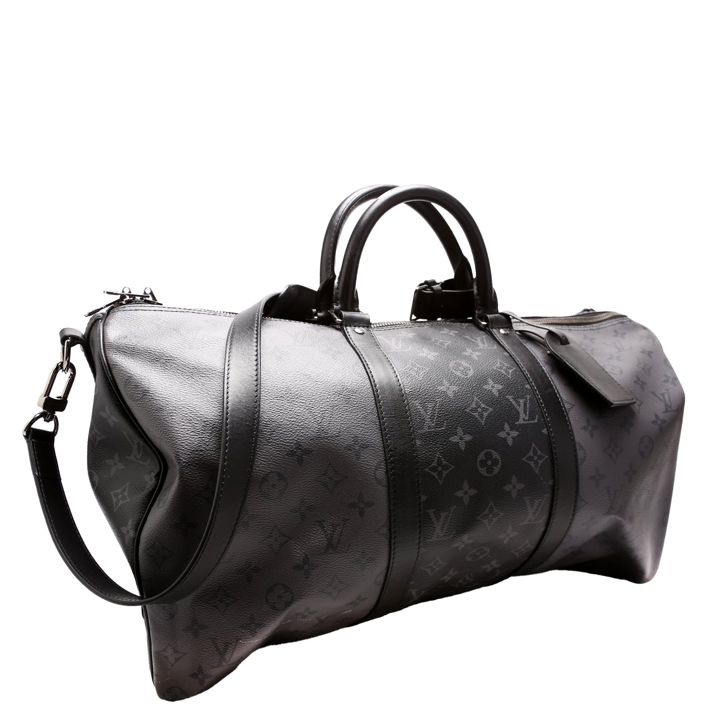 Louis Vuitton Keepall 50 Bandouliere Reverse Eclipse Monogram Travel Bag Eclipse 1