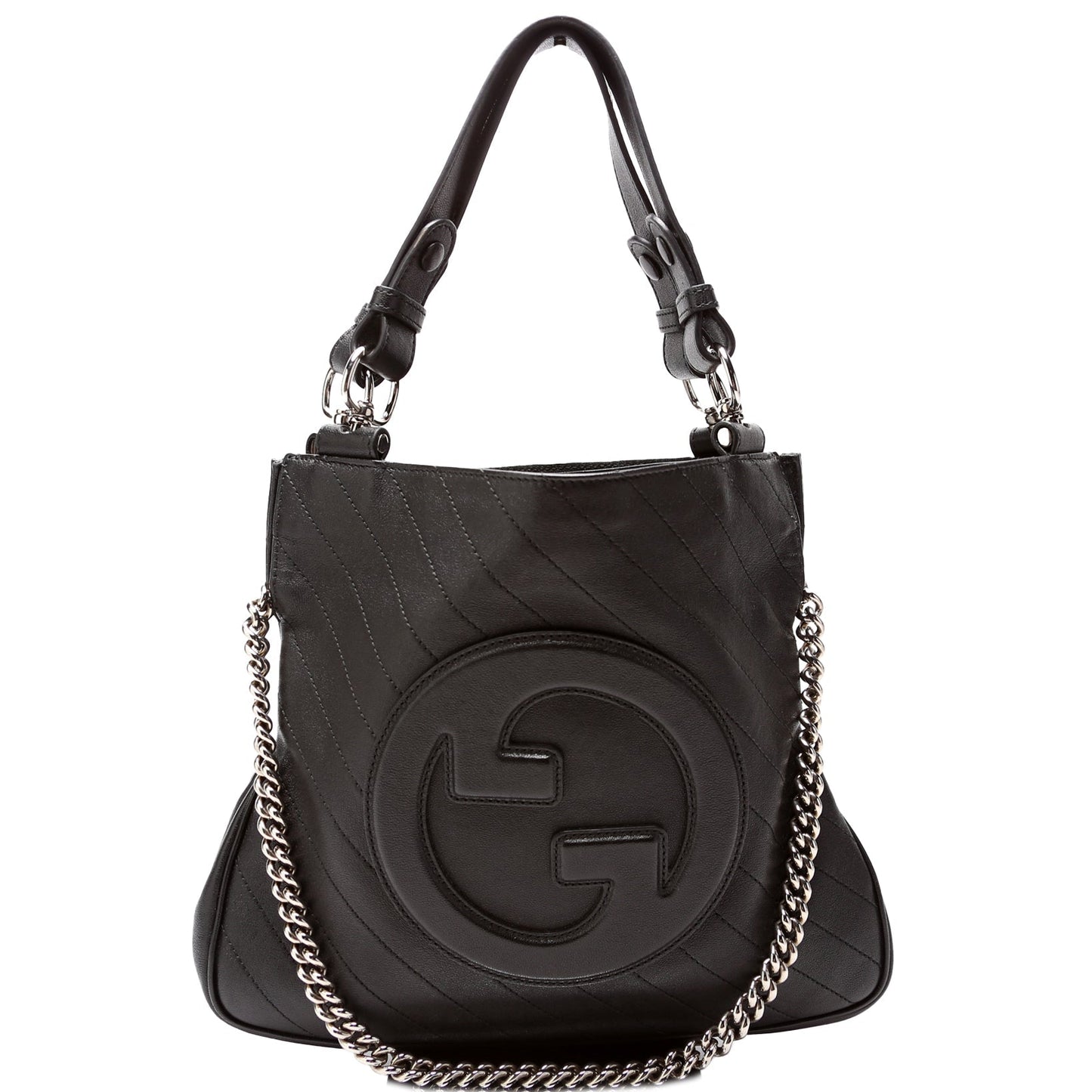 Gucci Blondie Leather Black Small Tote Bag