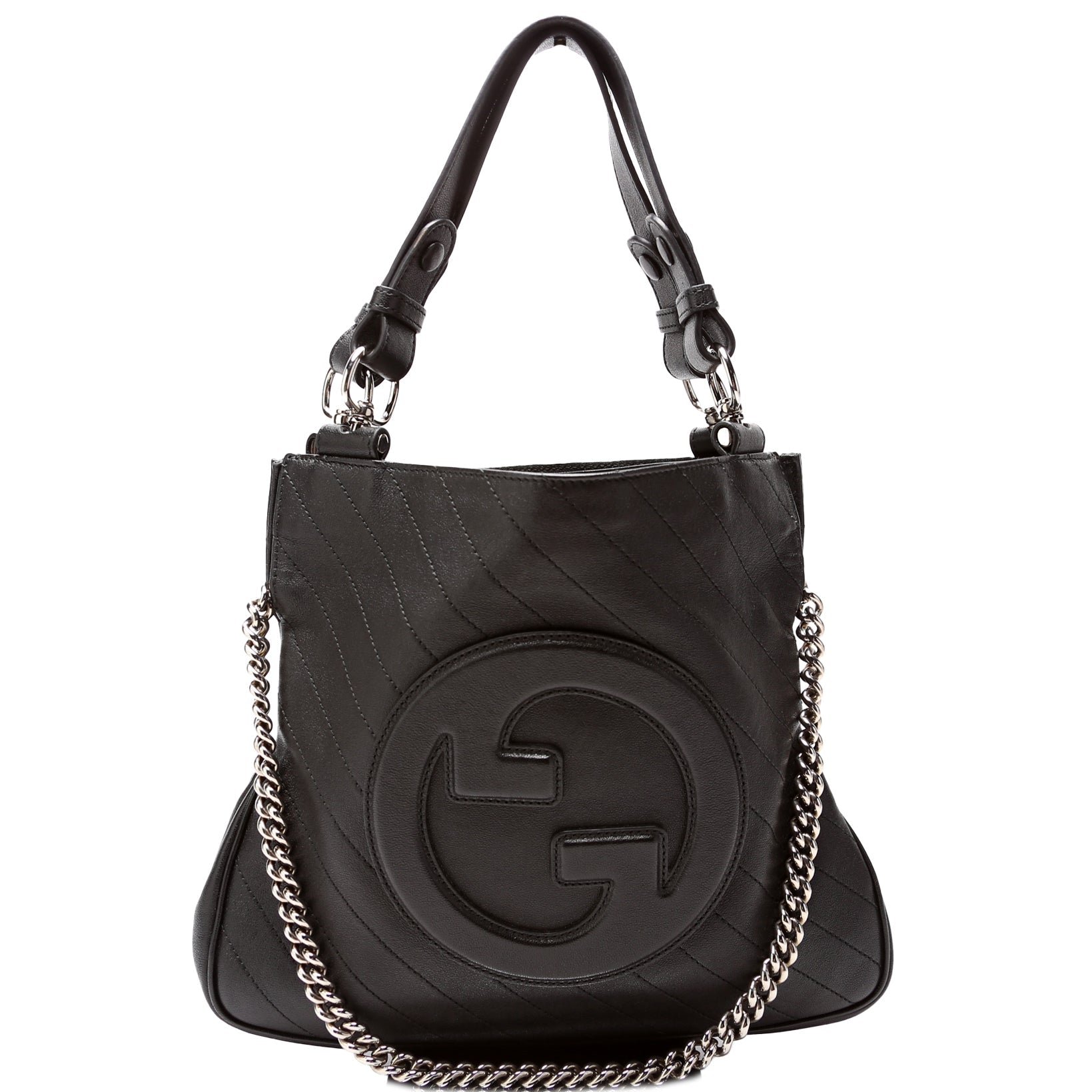 Gucci Blondie Leather Black Small Tote Bag