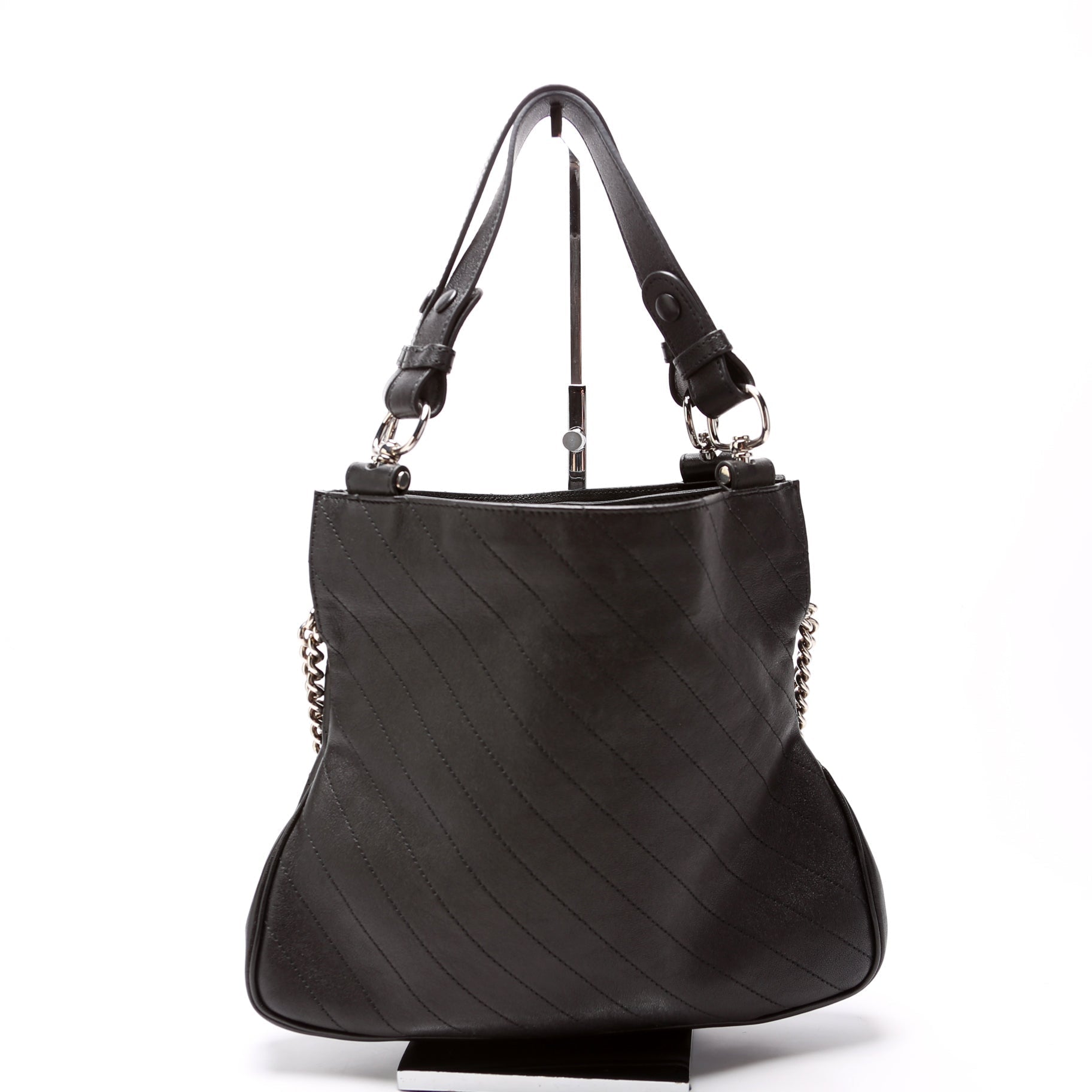 Gucci Blondie Leather Black Small Tote Bag