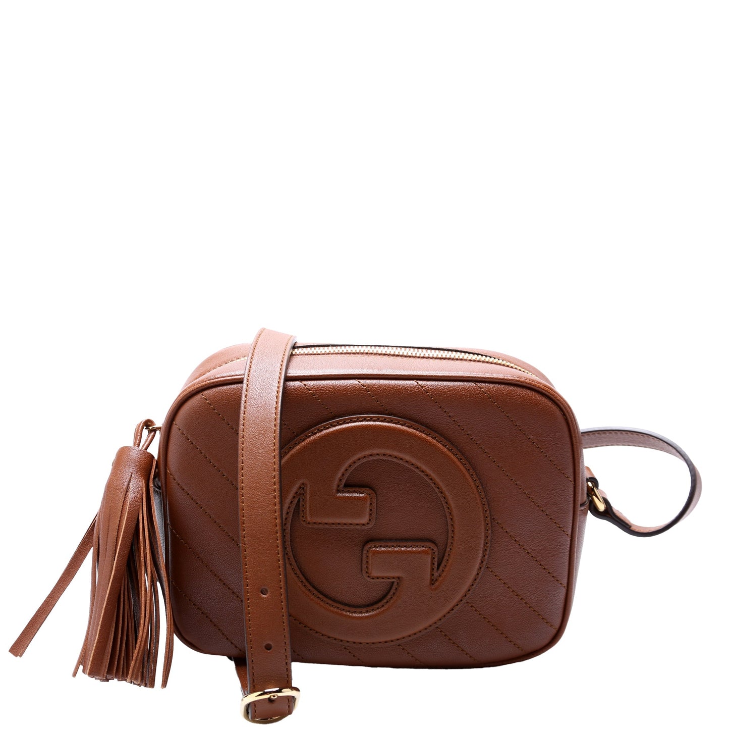 Gucci Blondie Leather Brown Small Shoulder Bag