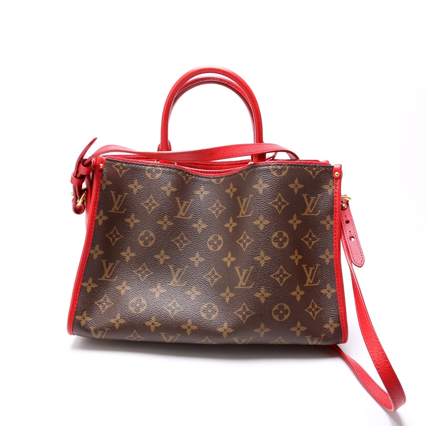 Louis Vuitton Popincourt PM NM Monogram Red Handbag Red 1