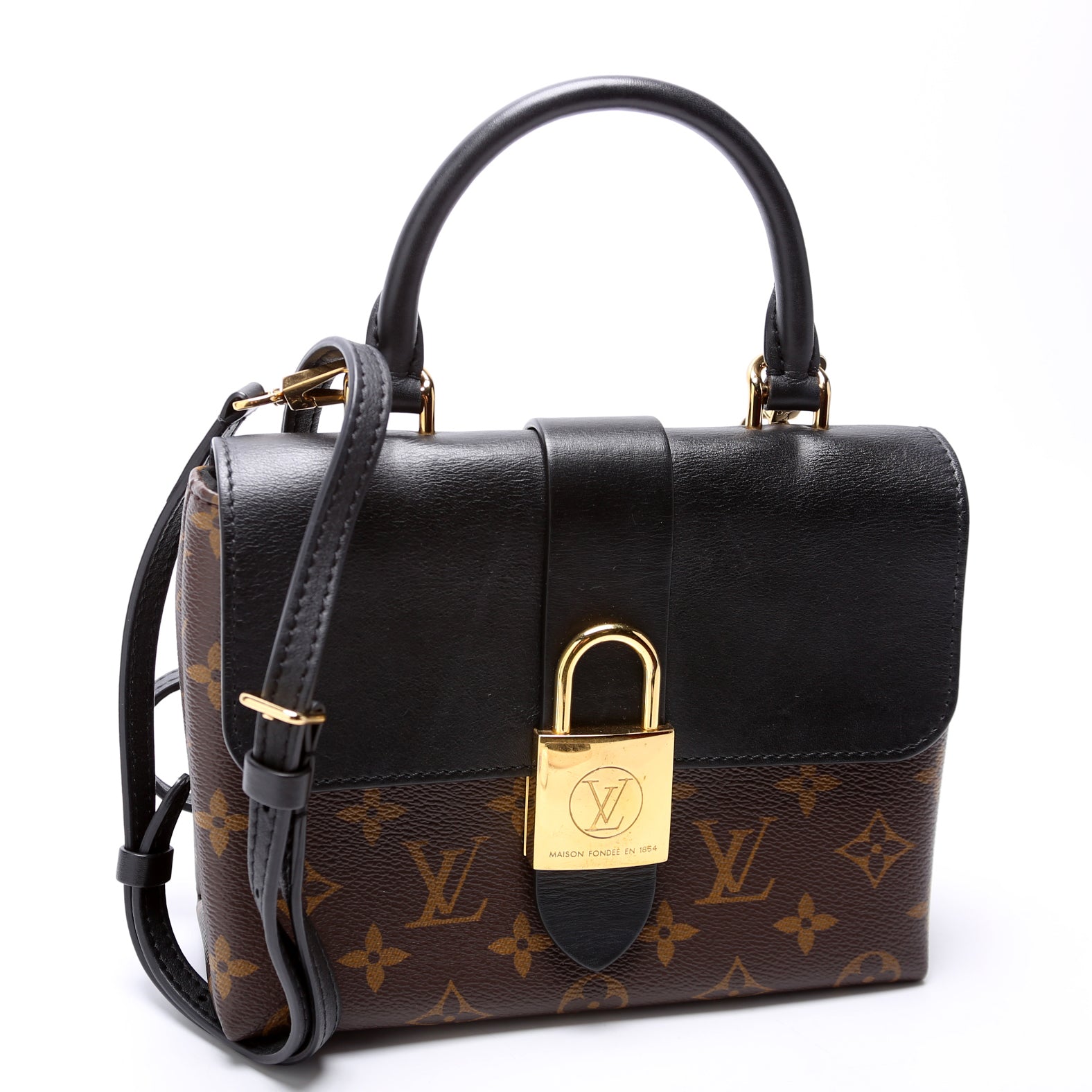 Louis Vuitton Locky BB Monogram Black Handbag Monogram Black