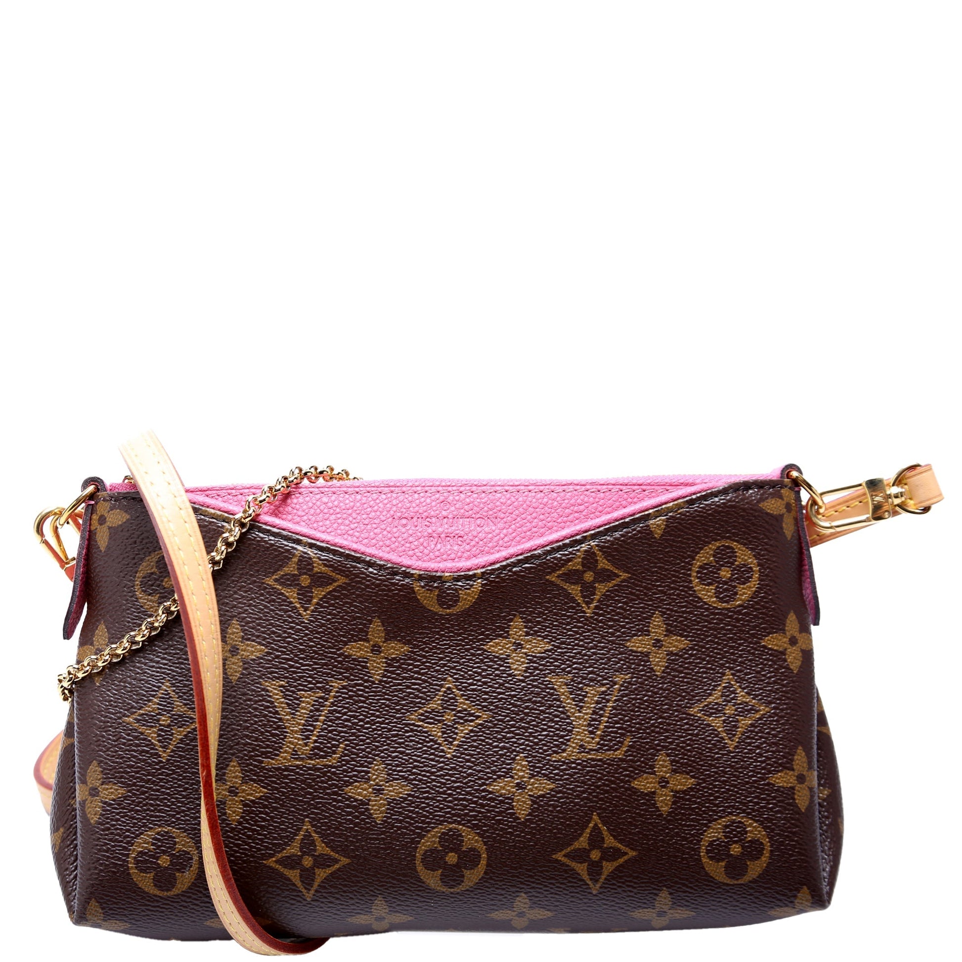 Louis Vuitton Pallas Monogram Pink Clutch Bag