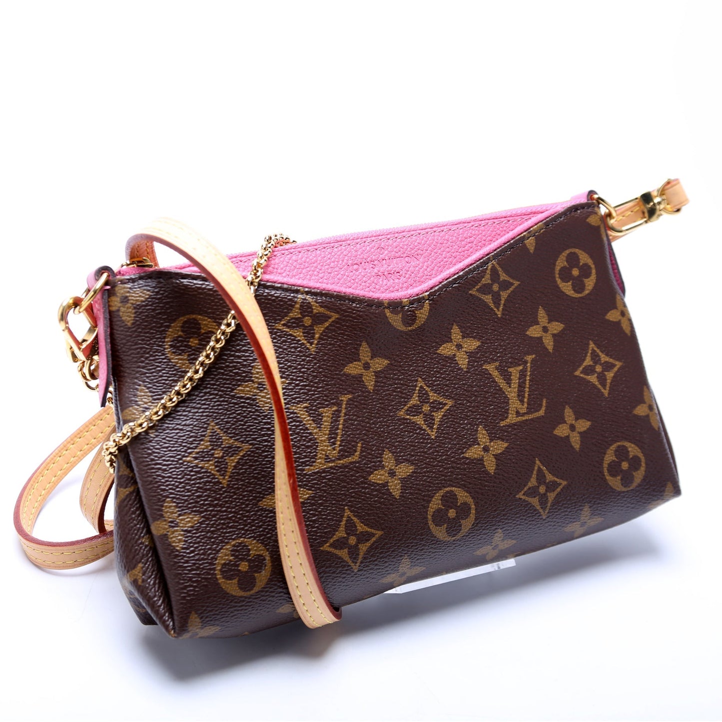 Louis Vuitton Pallas Monogram Pink Clutch Bag