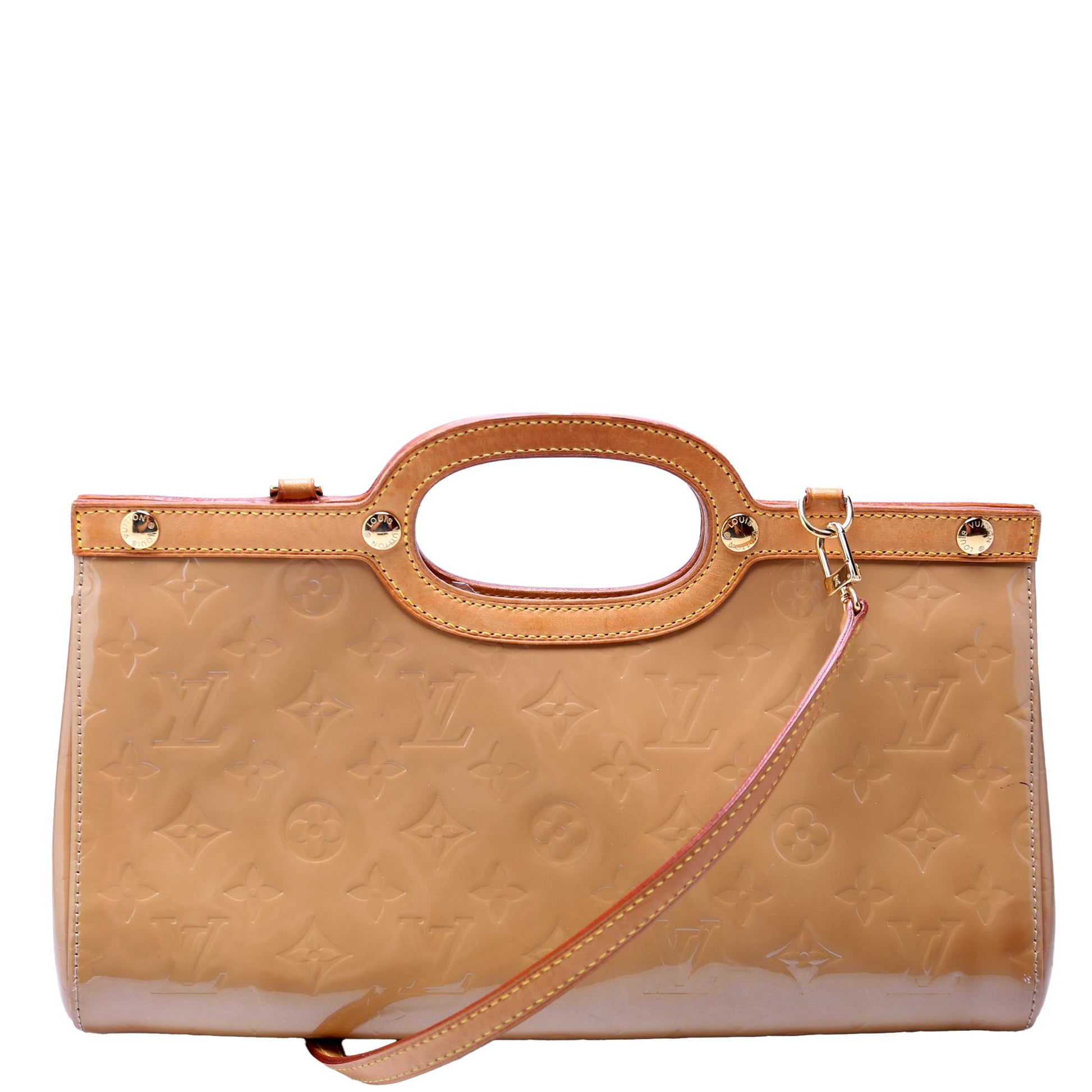 Louis Vuitton Roxbury Drive Tan Vernis Handbag