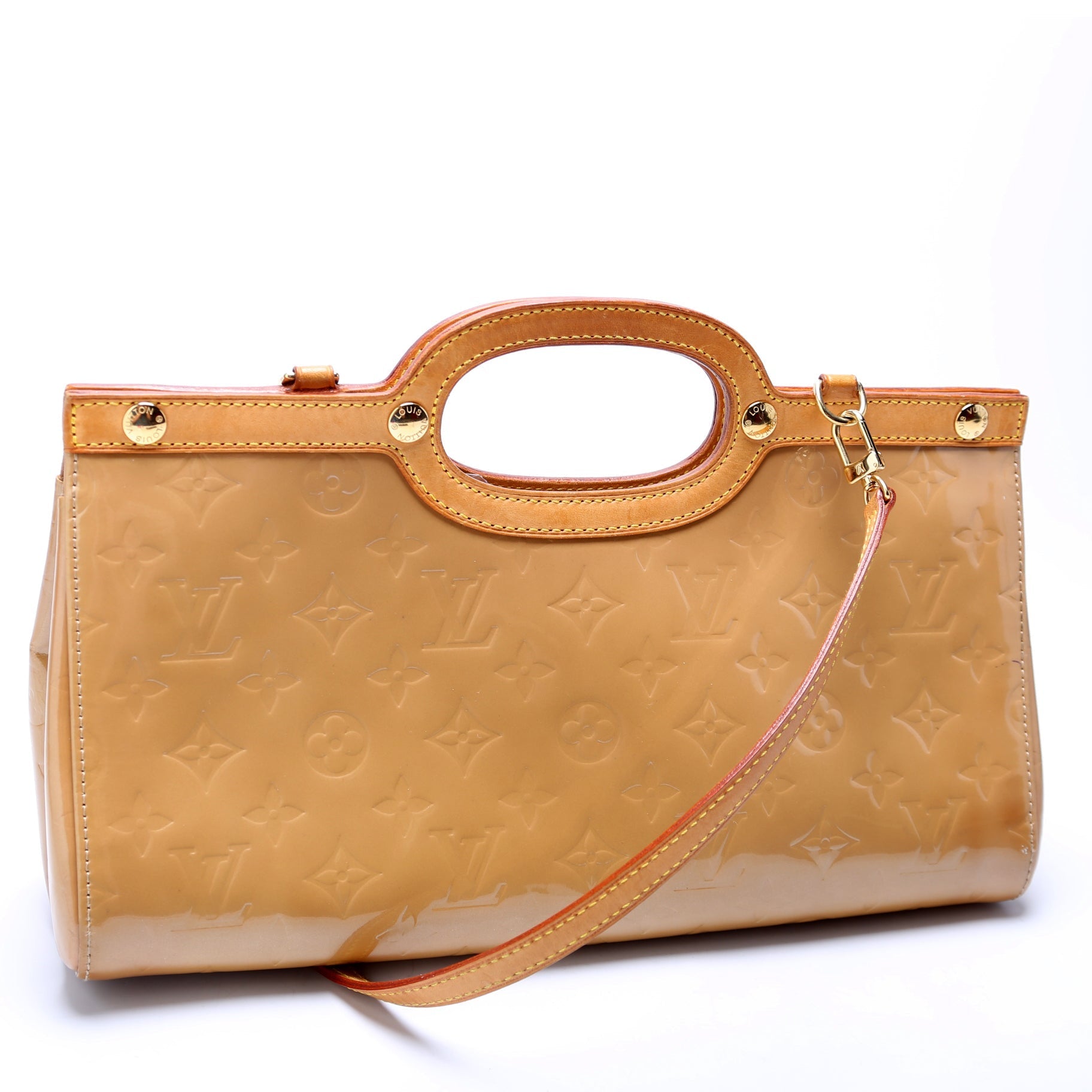 Louis Vuitton Roxbury Drive Tan Vernis Handbag