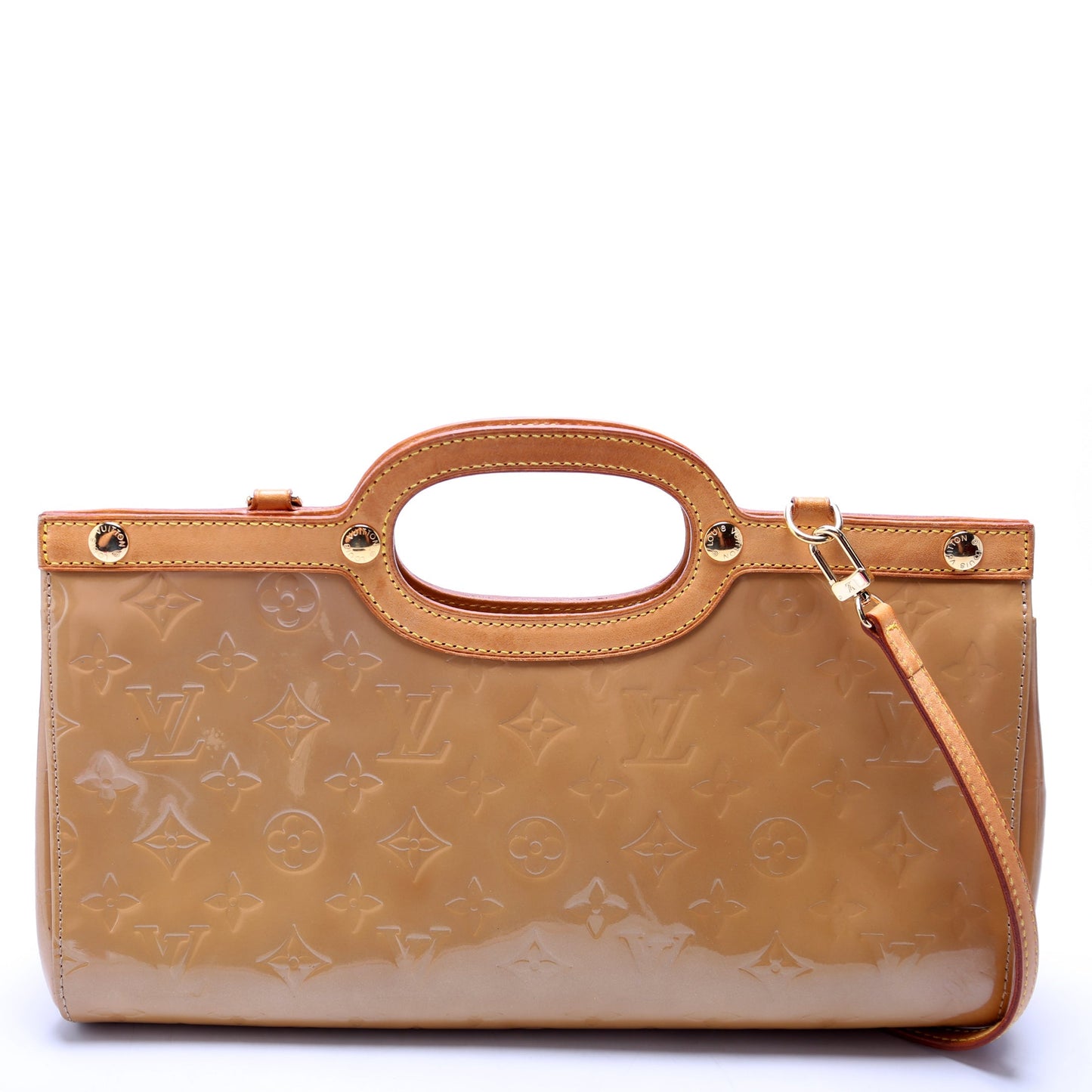 Louis Vuitton Roxbury Drive Tan Vernis Handbag