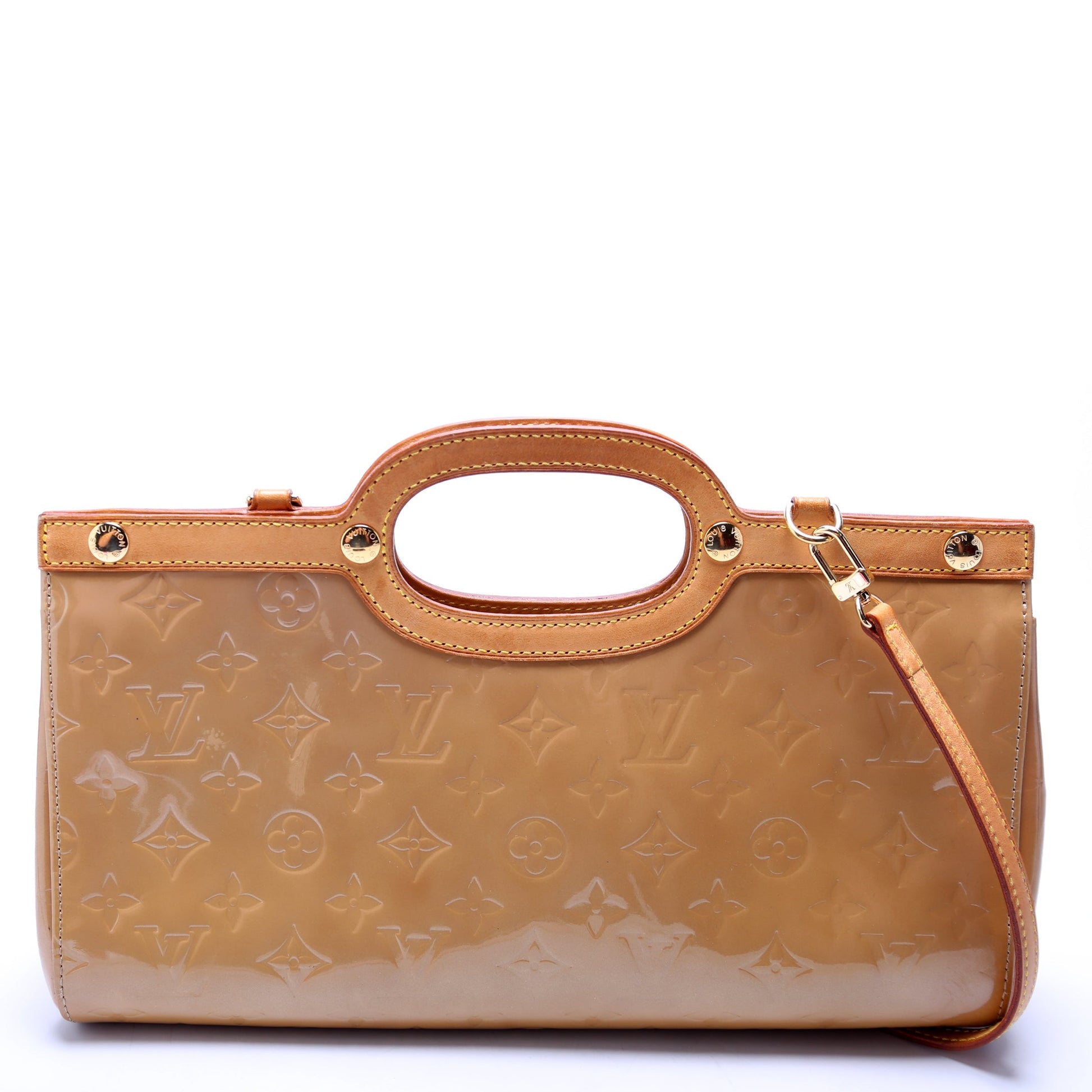 Louis Vuitton Roxbury Drive Tan Vernis Handbag