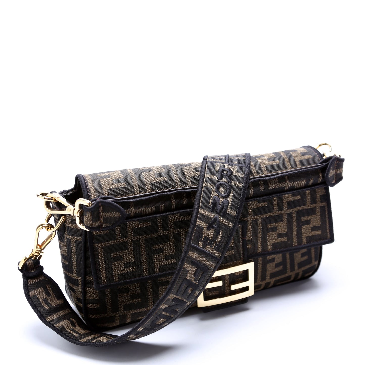 Fendi 8Br600 Ff Jacquarduette Bag Brown Travel Bag