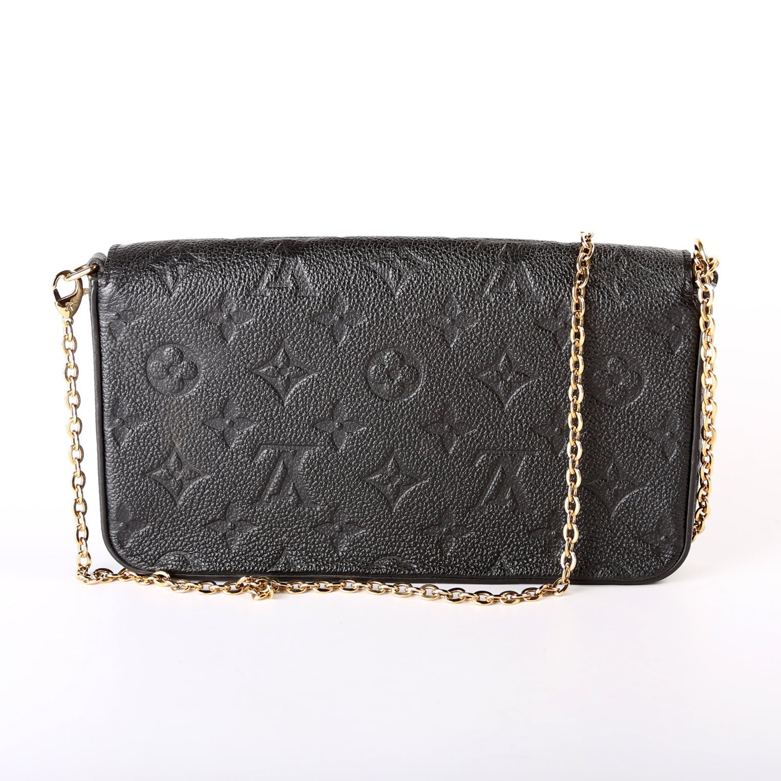 Louis Vuitton Pochette Felicie Empreinte Black Clutch Bag