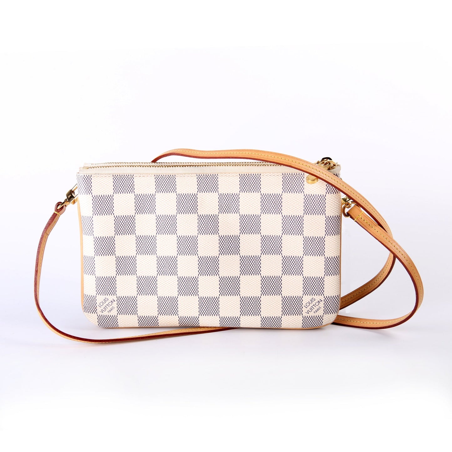 Louis Vuitton Double Zip Pochette Azur Clutch Bag