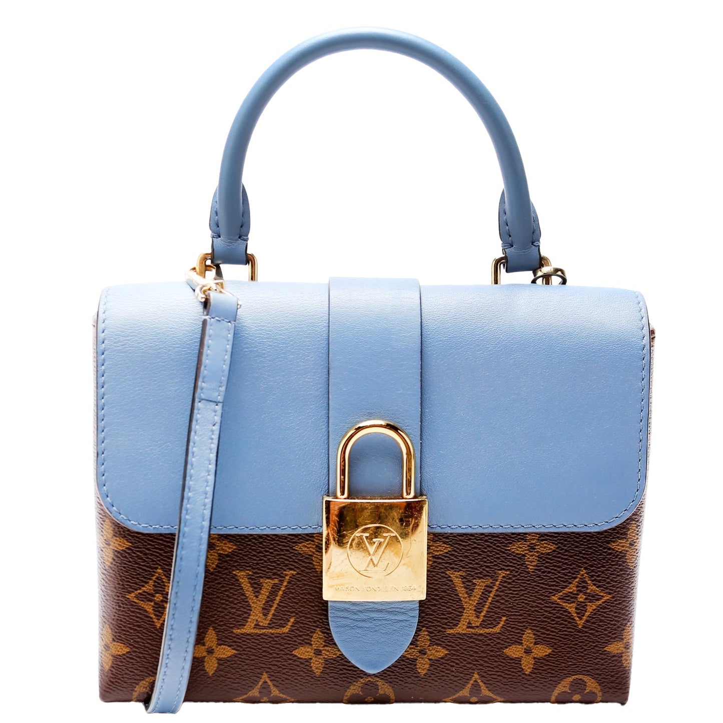 Louis Vuitton Locky BB Monogram Blue Handbag