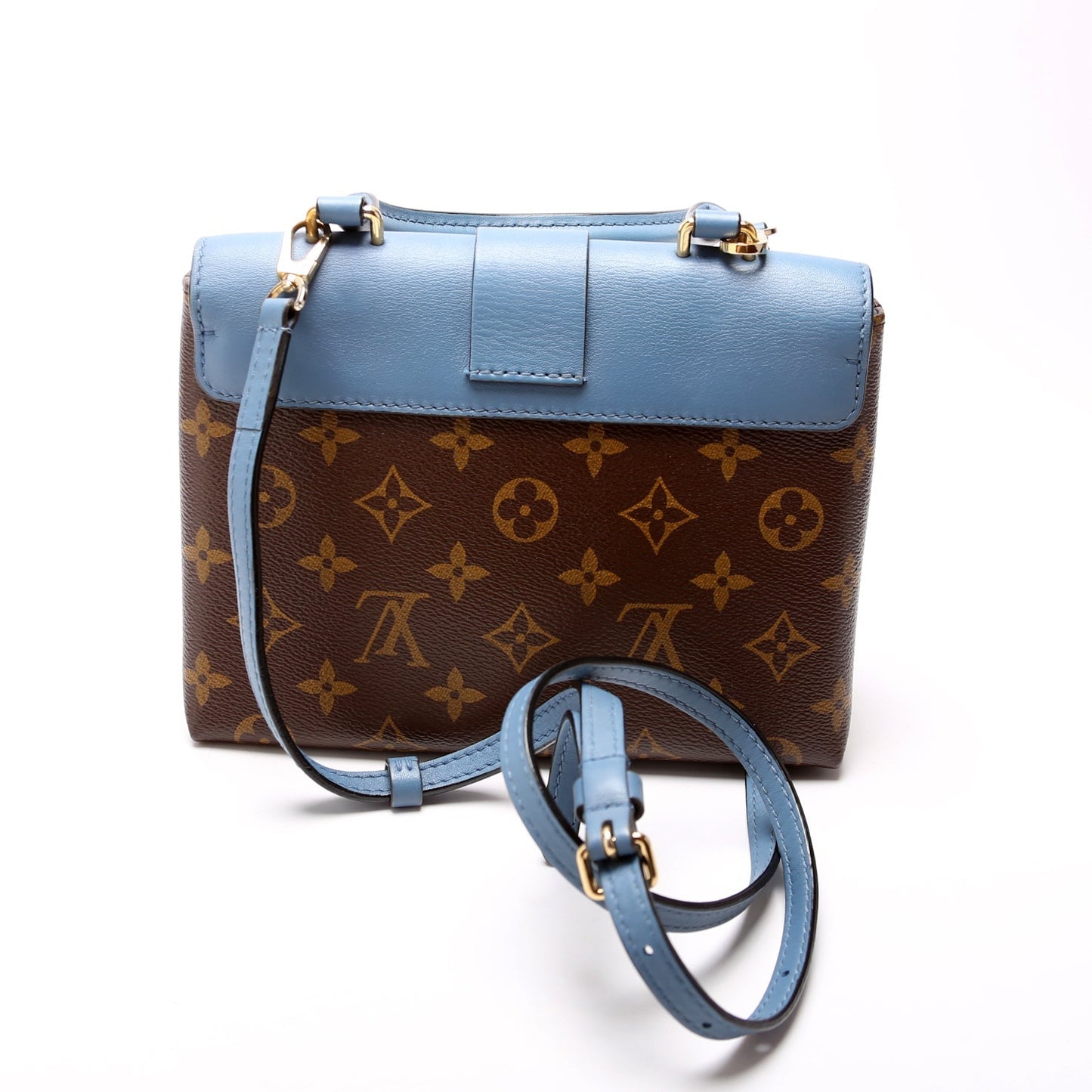 Louis Vuitton Locky BB Monogram Blue Handbag