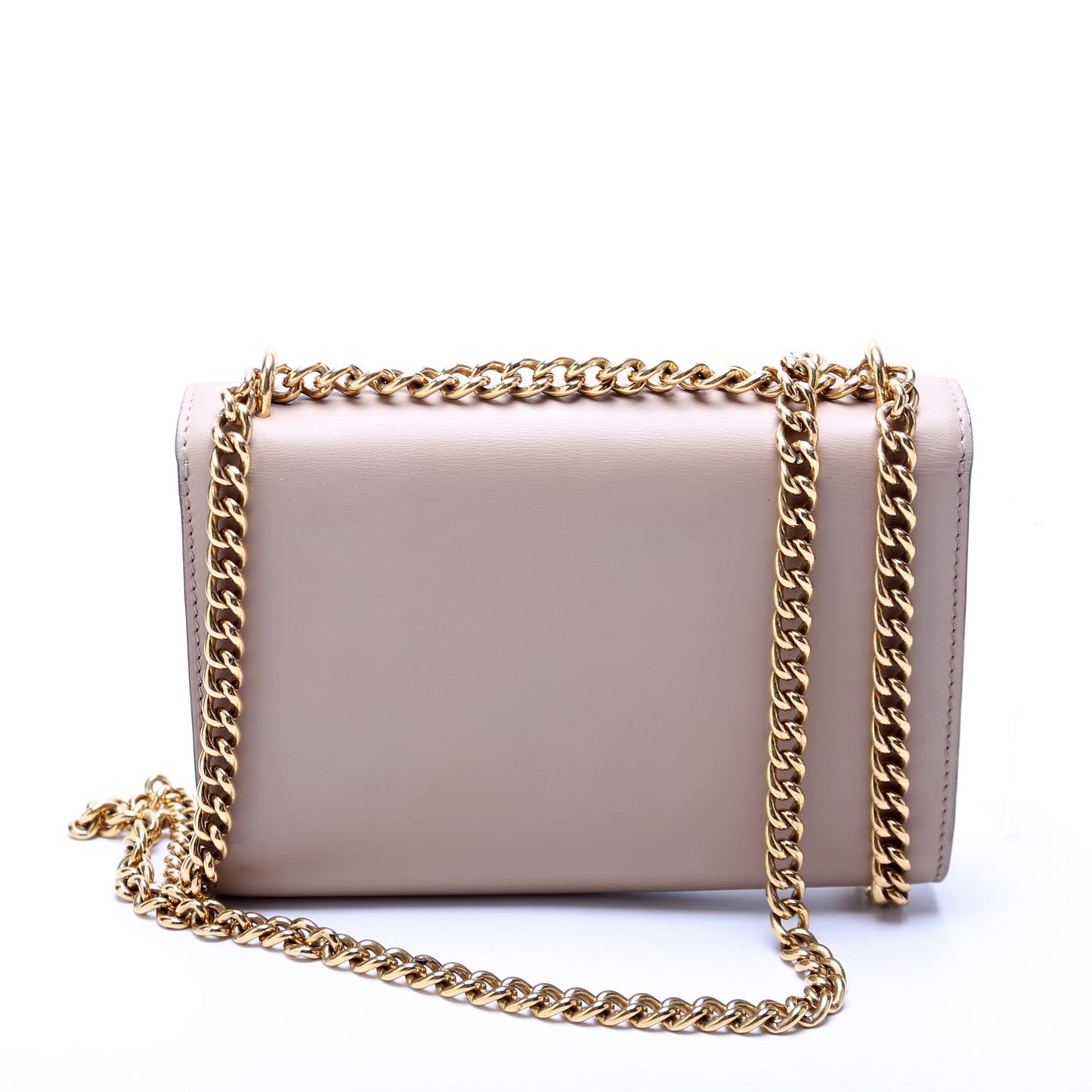 Louis Vuitton Louise MM Calfskin Beige Chain Handbag