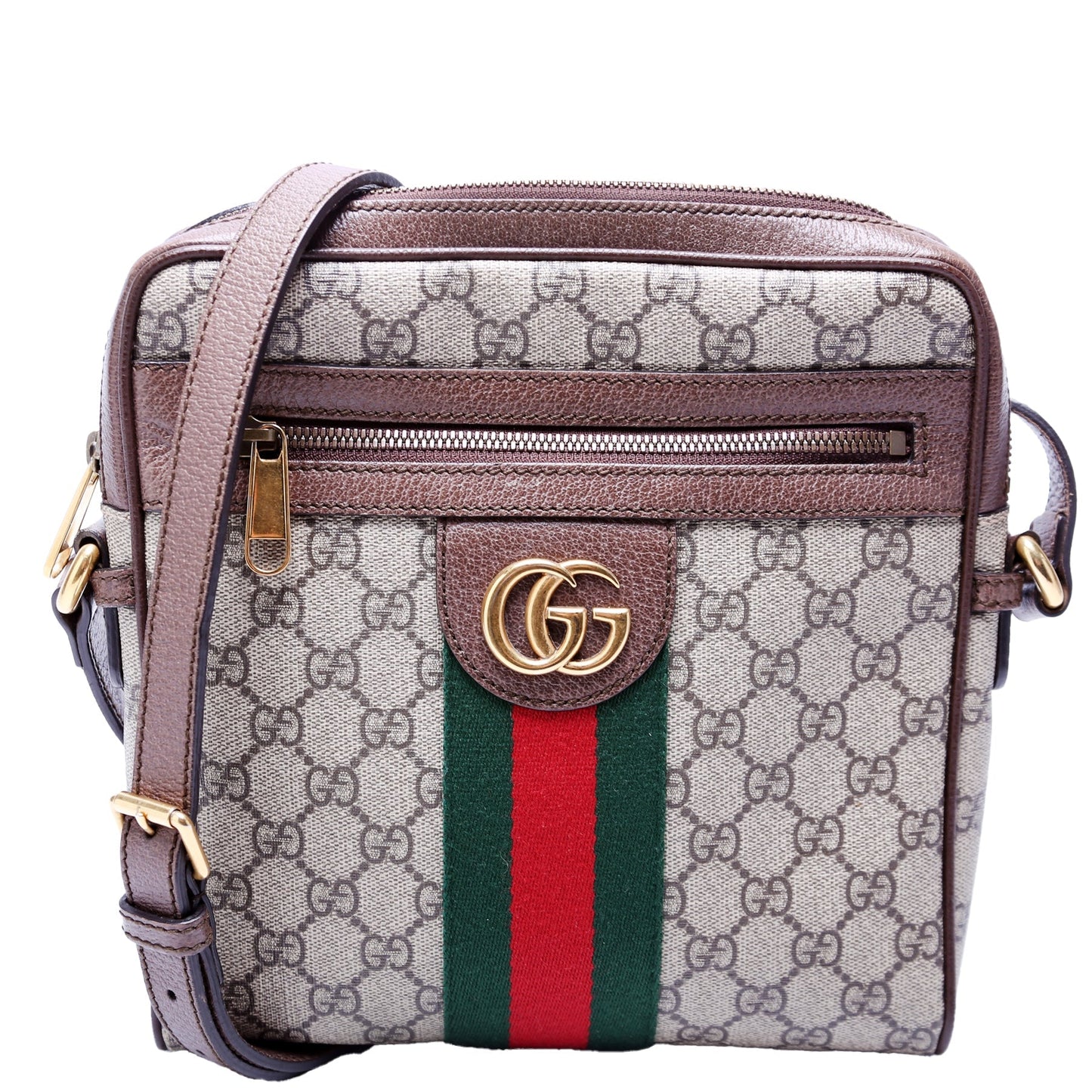 Gucci Ophidia Messenger Brown Travel Bag