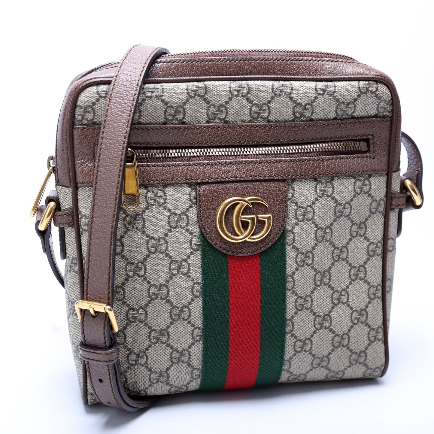 Gucci Ophidia Messenger Brown Travel Bag