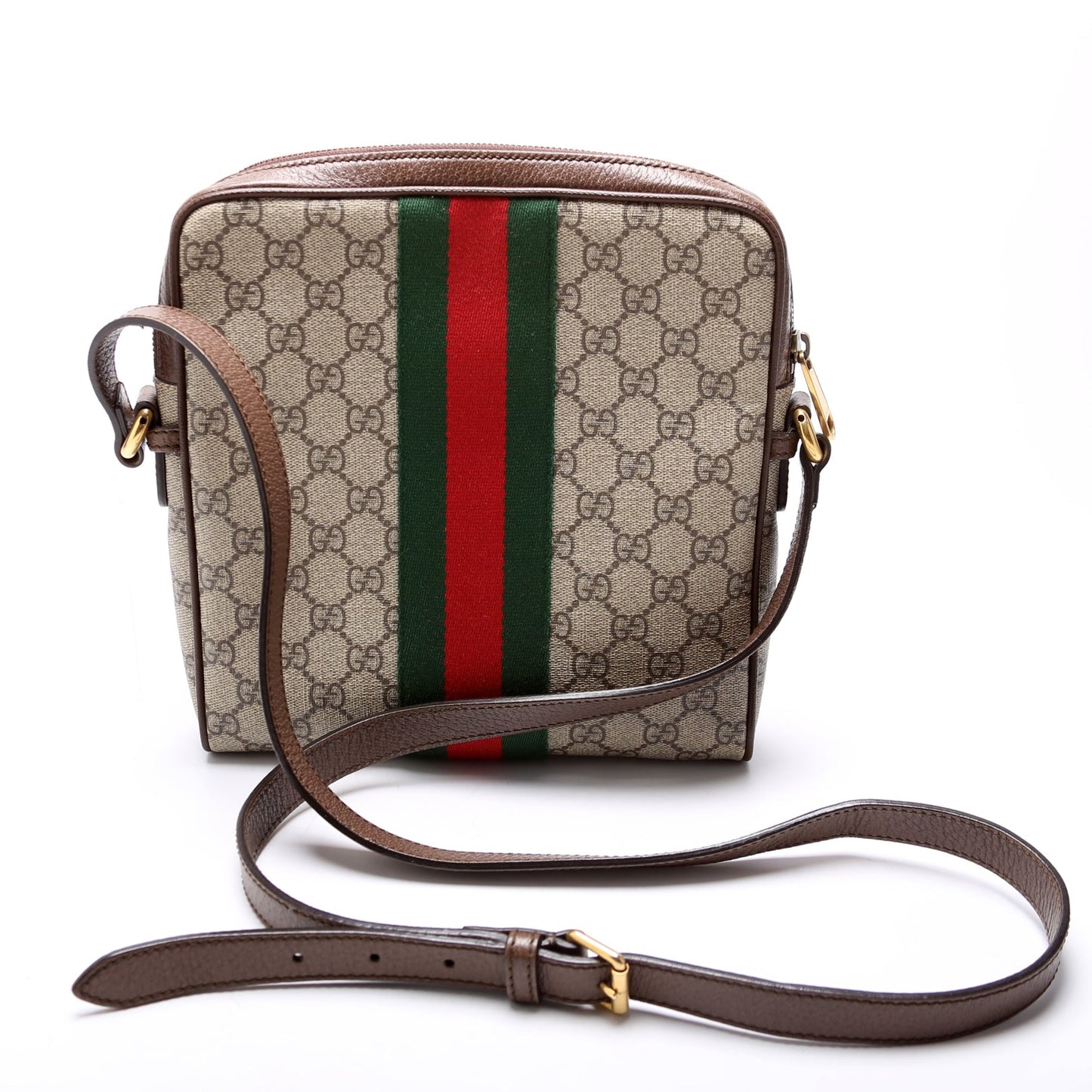 Gucci Ophidia Messenger Brown Travel Bag
