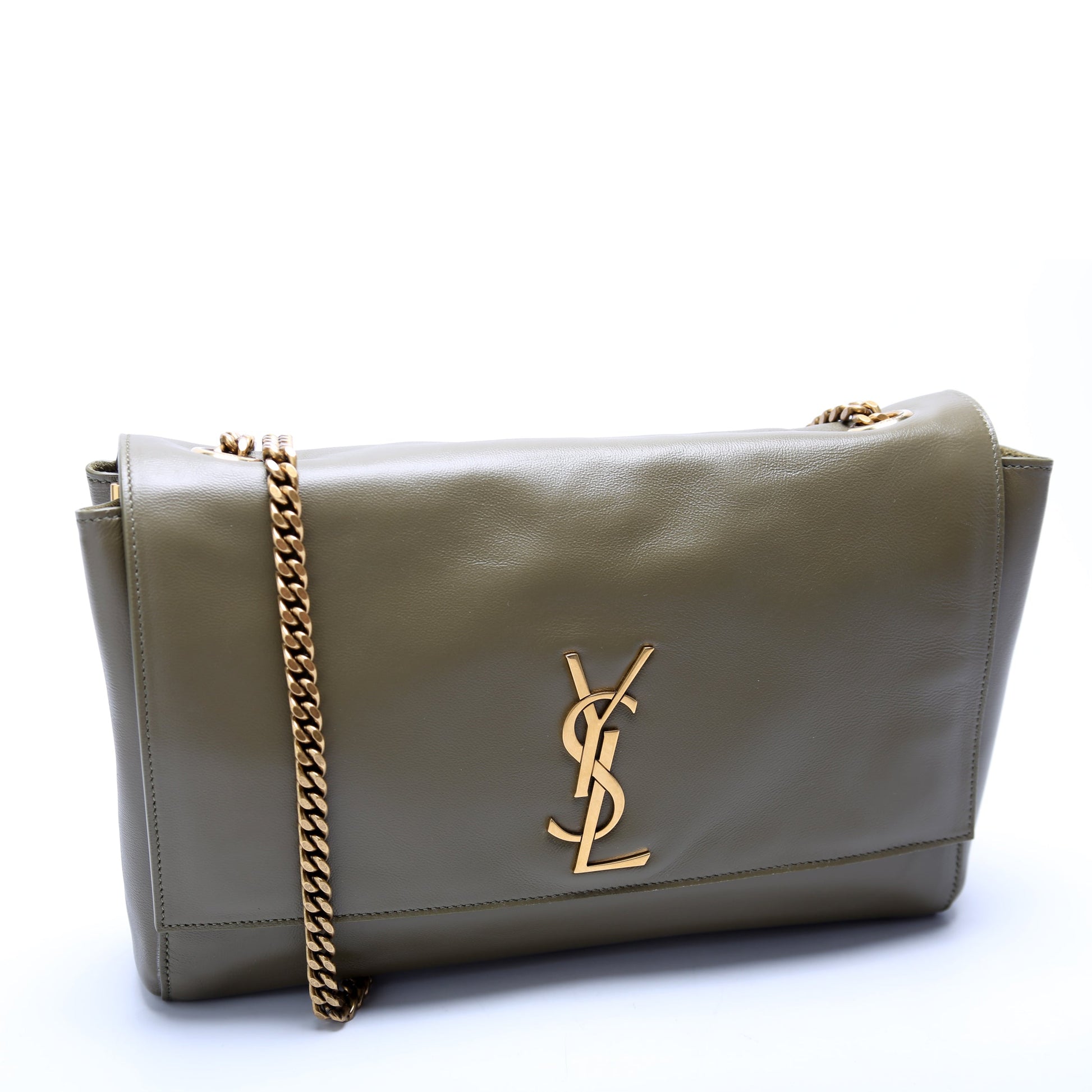 YSL Saint Laurent Saint Laurent Kate Satchel Medium Reversible Bag Leather Suede Travel Bag