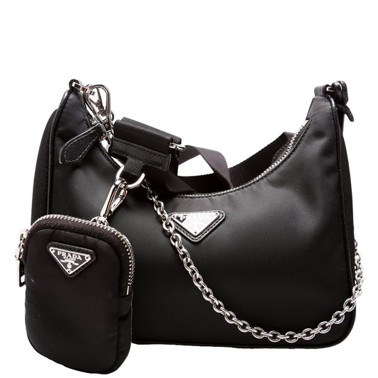 Prada Re Edition Shoulder Bag Nylon Black