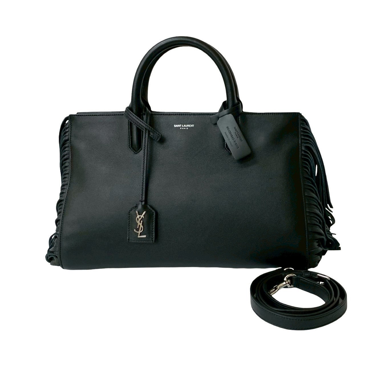 YSL Saint Laurent Paris Rive Gauche 2Way Bag Leather Travel Bag