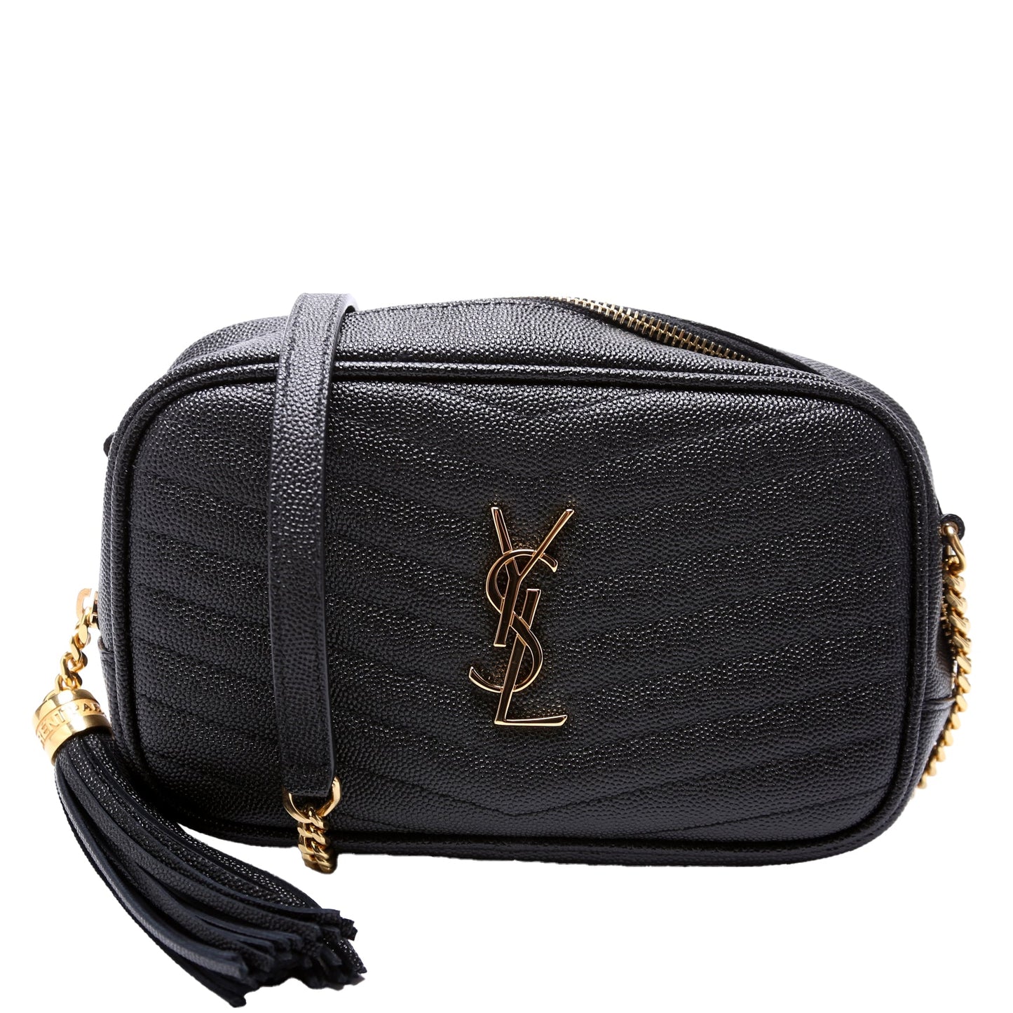 YSL Saint Laurent Lou Camera Bag Black Mini Travel Bag Mini 612579 Black
