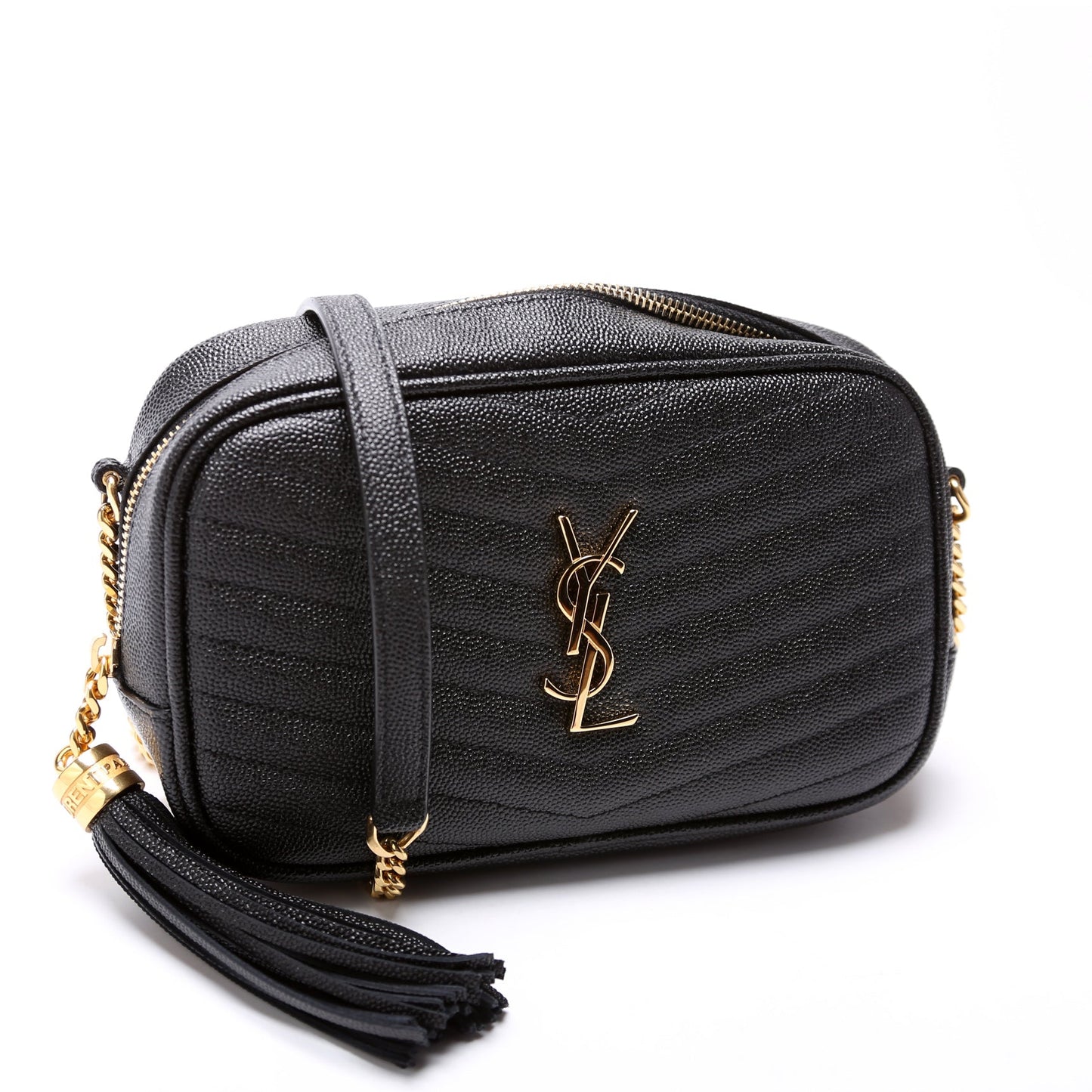 YSL Saint Laurent Lou Camera Bag Black Mini Travel Bag Mini 612579 Black