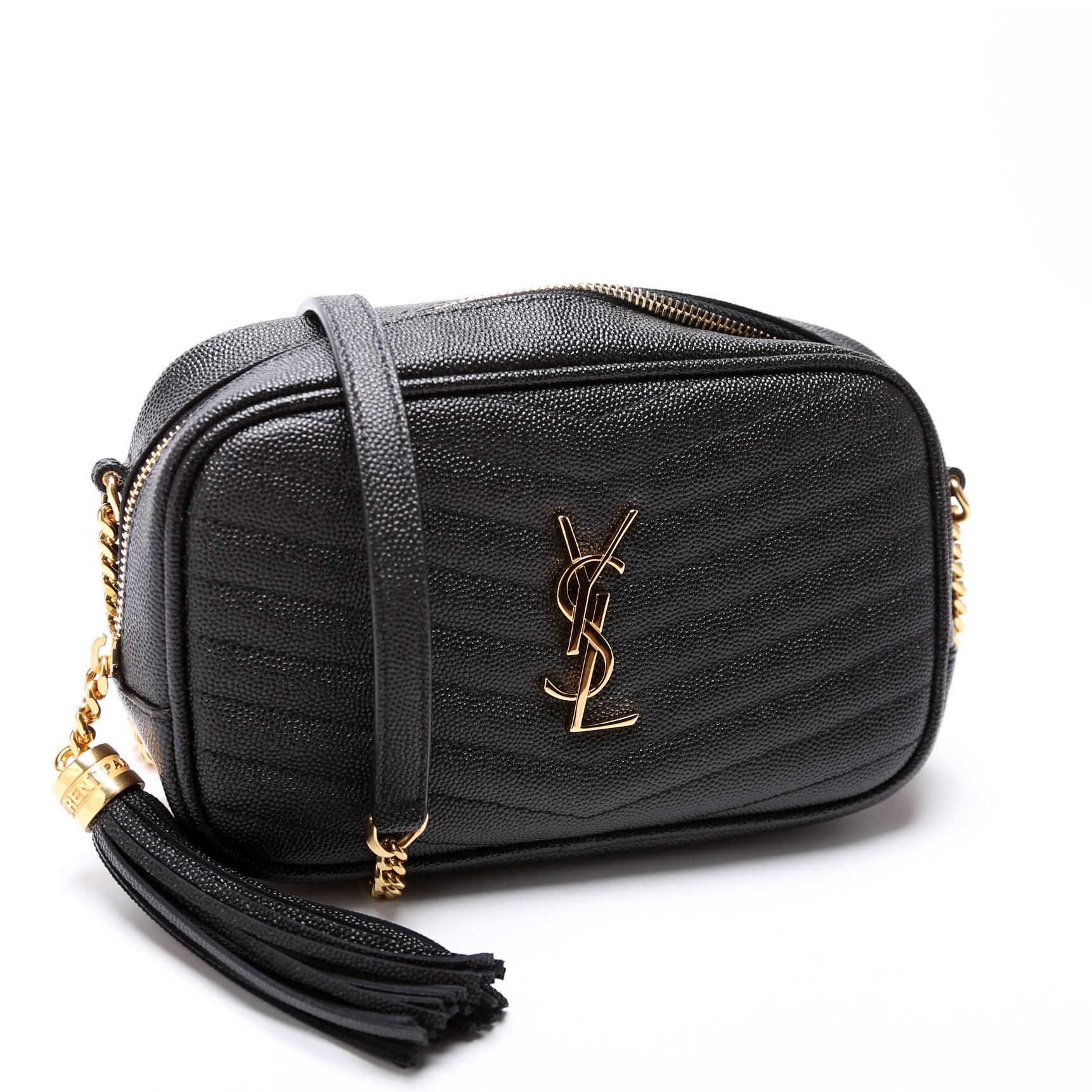 YSL Saint Laurent Lou Camera Bag Black Mini Travel Bag Mini 612579 Black