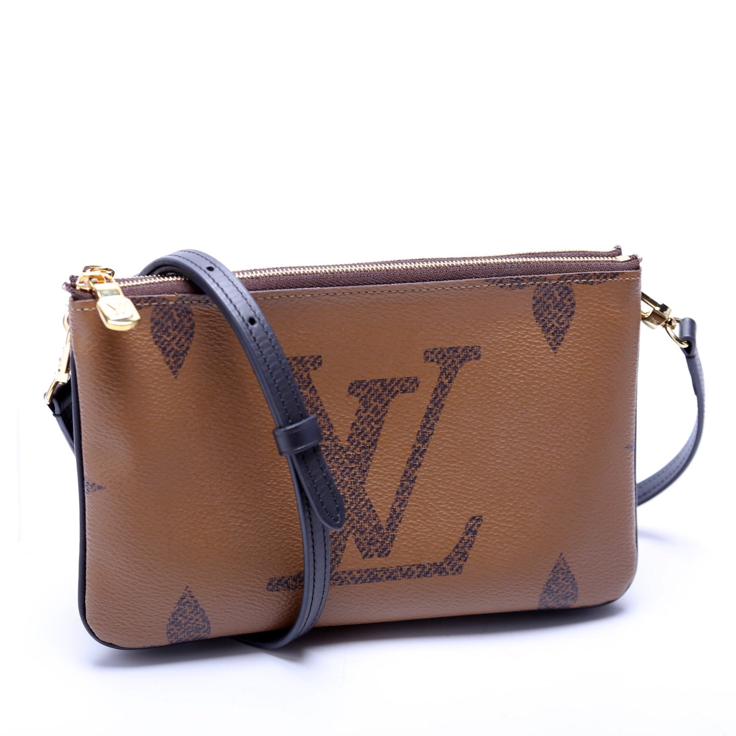 Louis Vuitton Double Zip Pochette Giant Reverse Monogram Clutch Bag Monogram 7