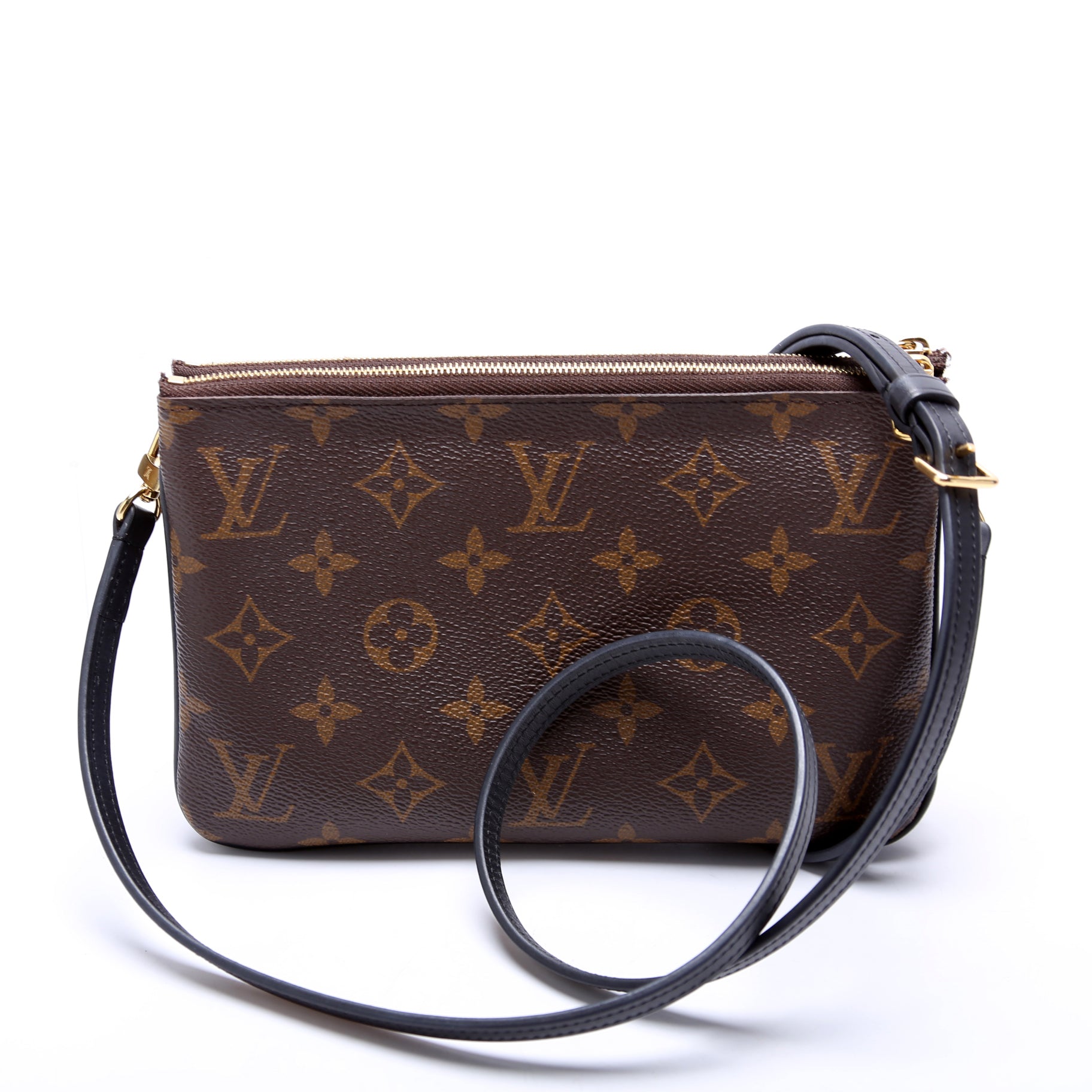 Louis Vuitton Double Zip Pochette Giant Reverse Monogram Clutch Bag Monogram 7