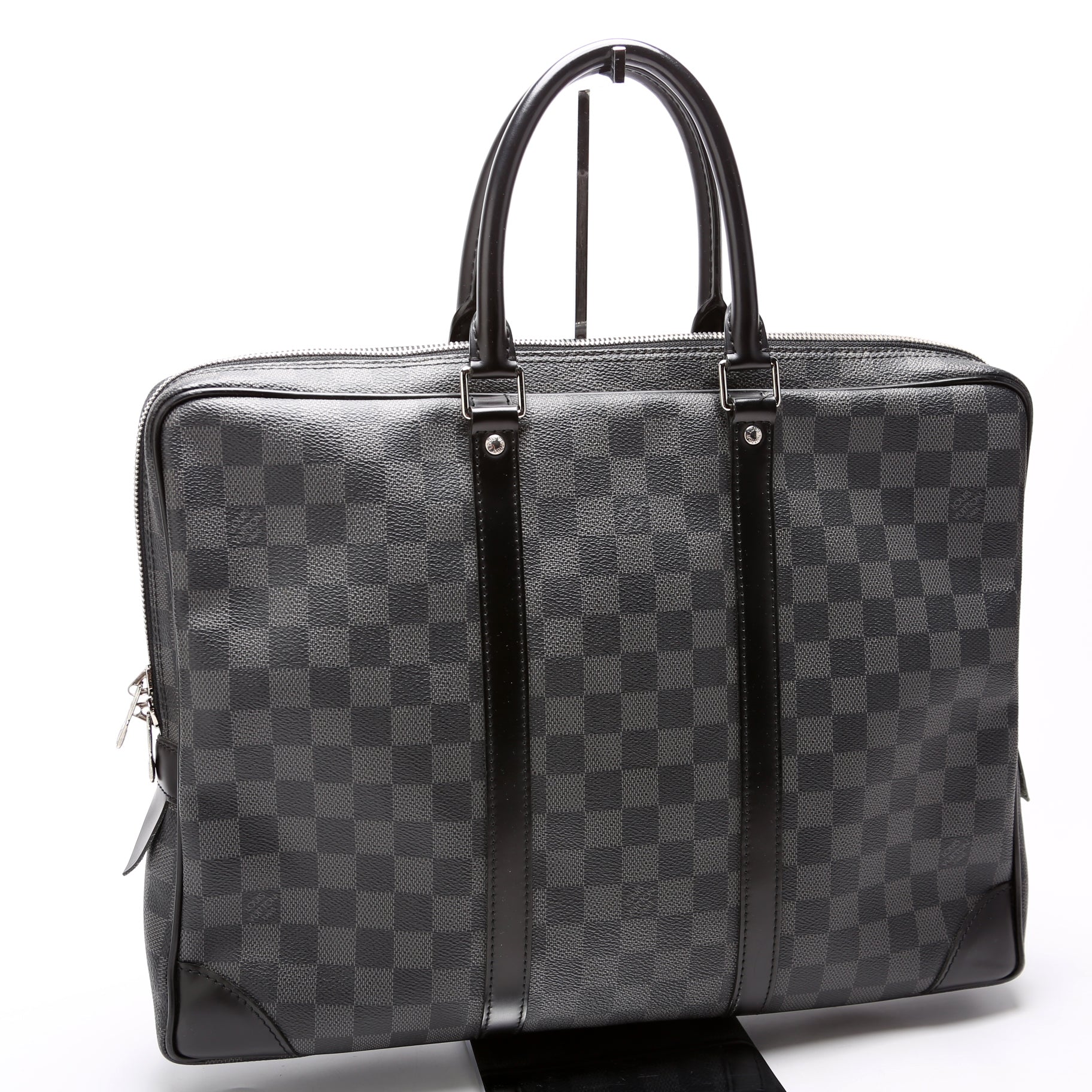 Louis Vuitton Porte Documents Briefcase Graphite Damier Handbag